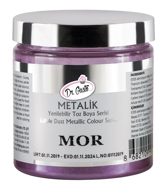 Dr Gusto Yenilenebilir Metalik Toz Boya 4 gr - Mor