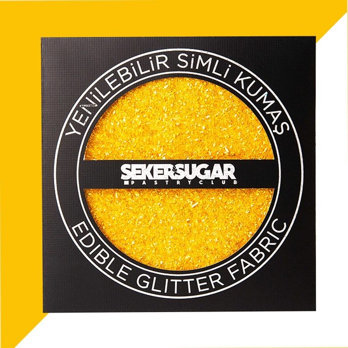 Seker & Sugar Yenilebilir Simli Kumaş