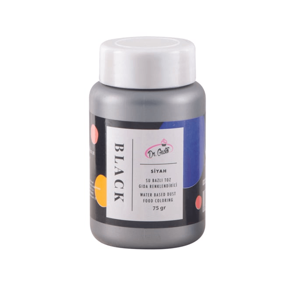 Dr Gusto Su Bazlı Toz Boya 75 Gr - Siyah