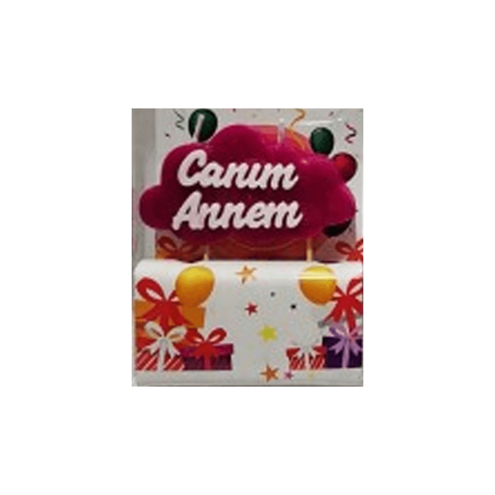 Canım Annem Yazılı Doğum Günü Mumları