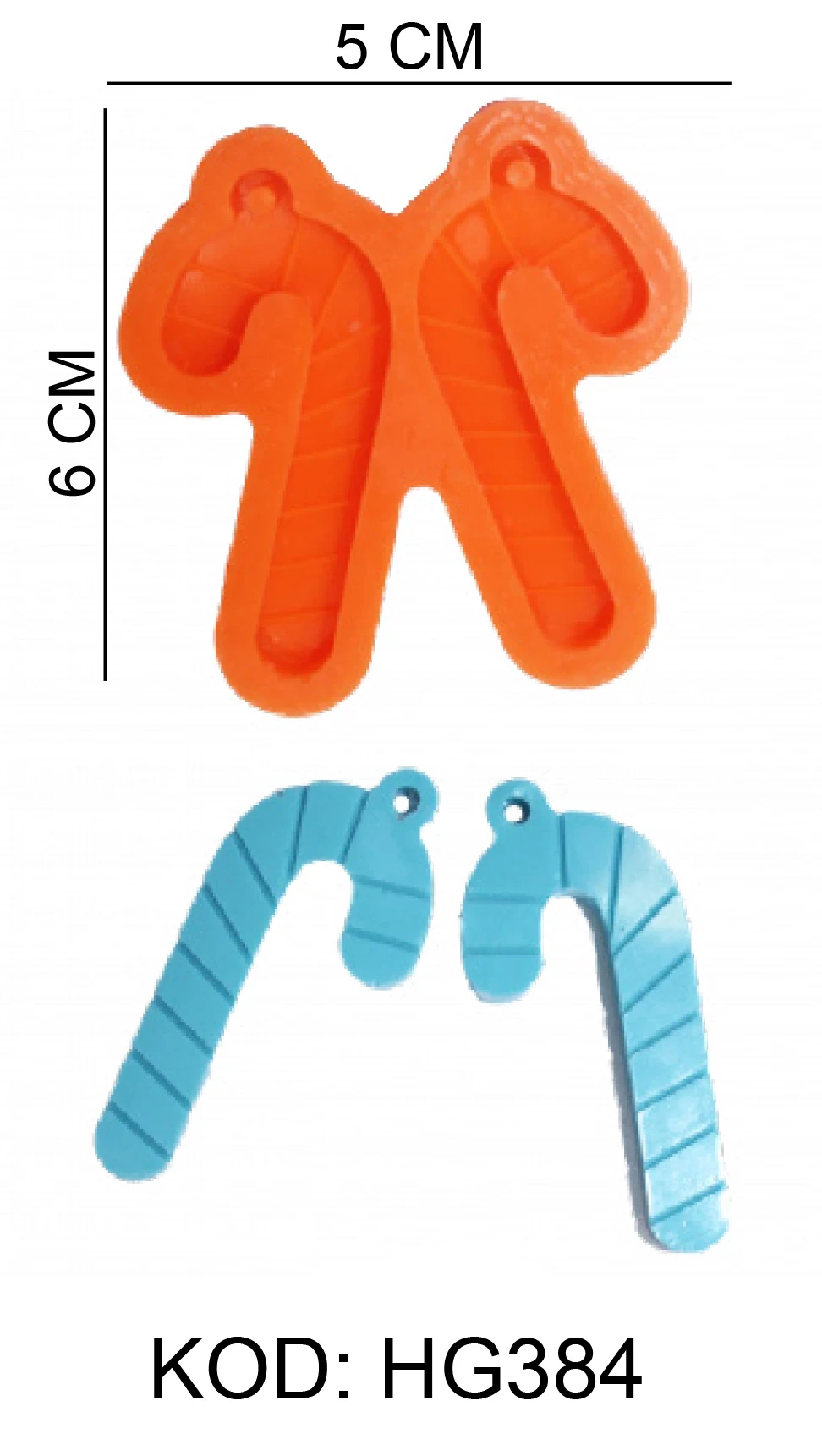 Noel Yılbaşı Figürlü Gıda Silikon Kalıbı - HG384
