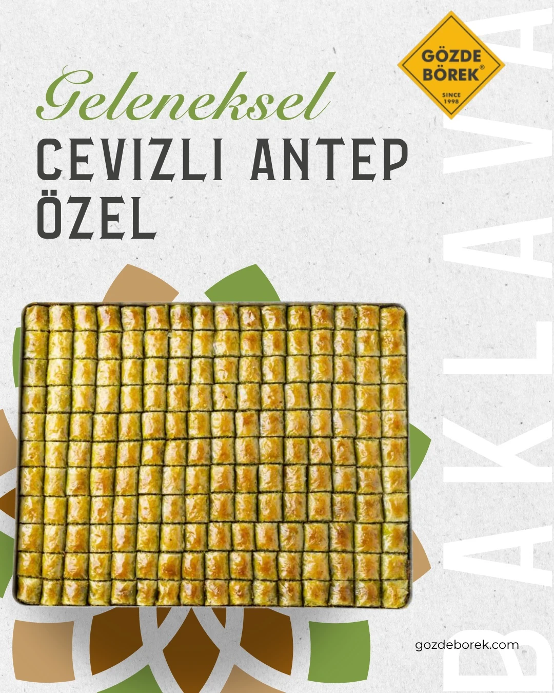 Cevizli Antep Özel Baklava (3,80 Kg)