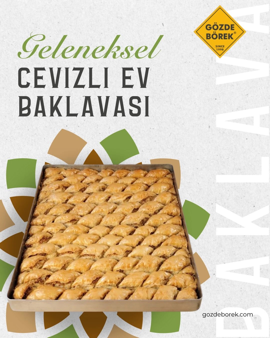 Cevizli Ev Baklavası (3,80 Kg)