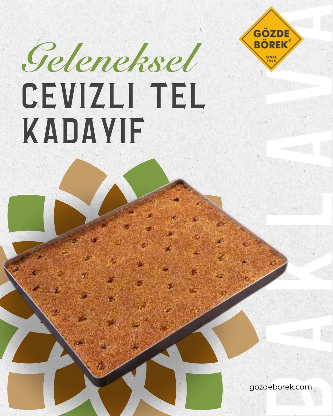 Cevizli Tel Kadayıf (3,80 Kg)