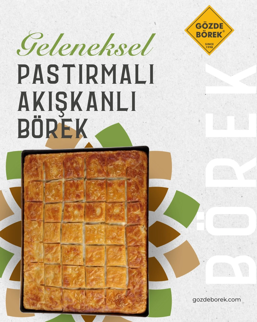 Pastırma Kaşarlı Akışkanlı Börek (3 Kg)