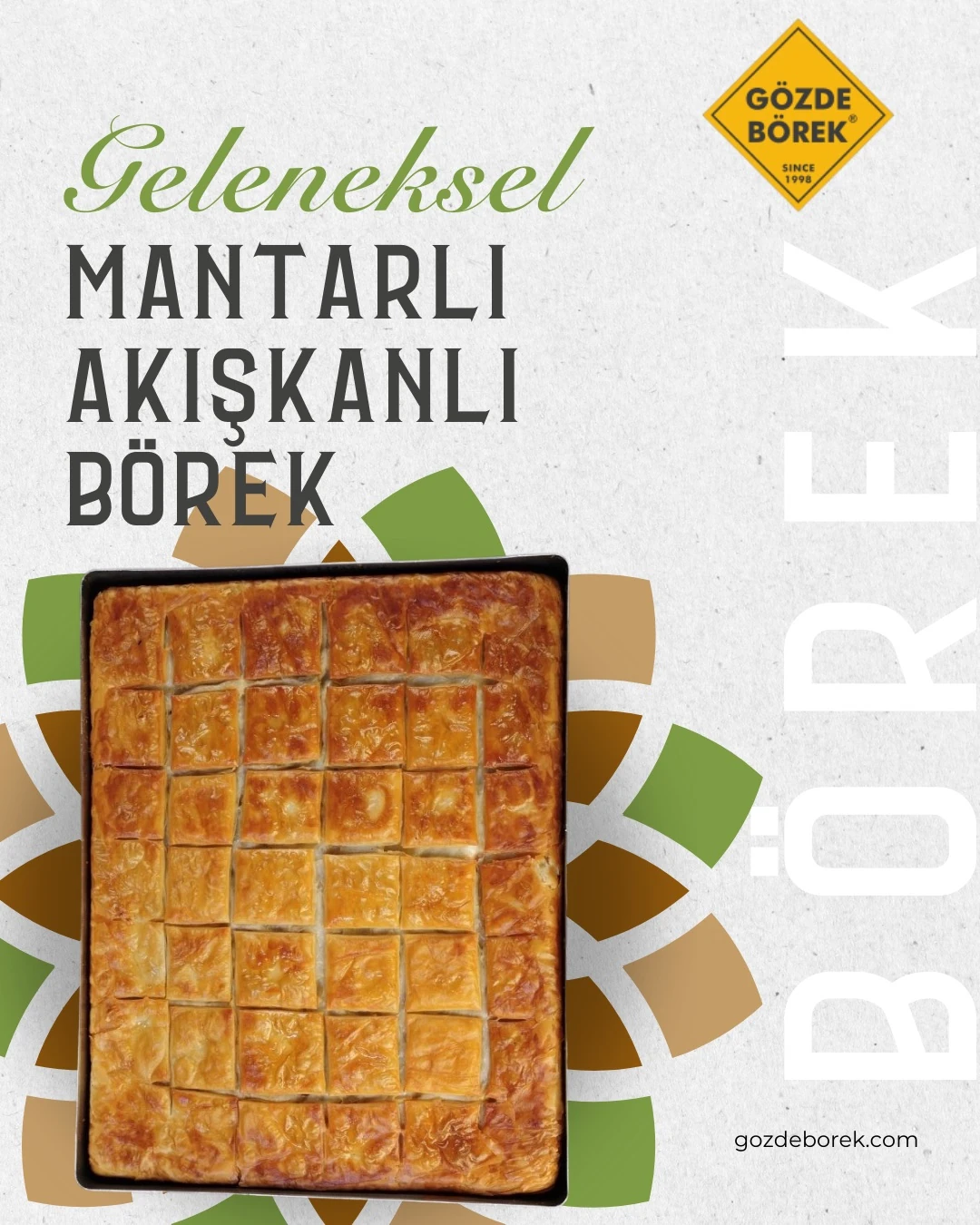 Mantar Kaşarlı Adana Akışkanlı Börek (3 Kg)