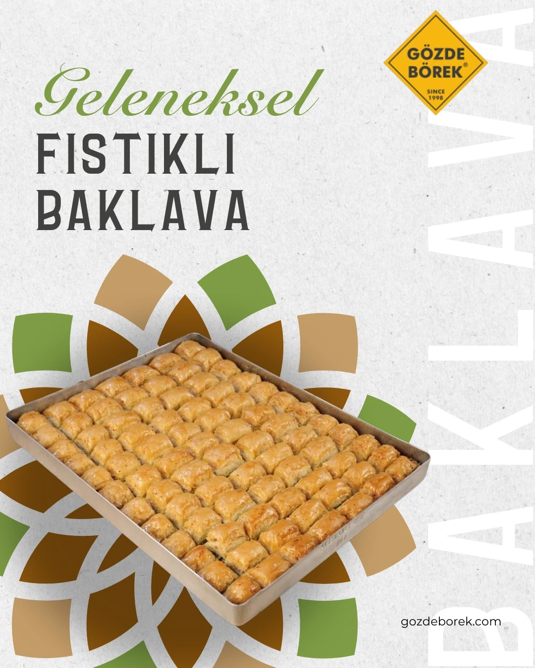 Fıstıklı Baklava (3,80 Kg)