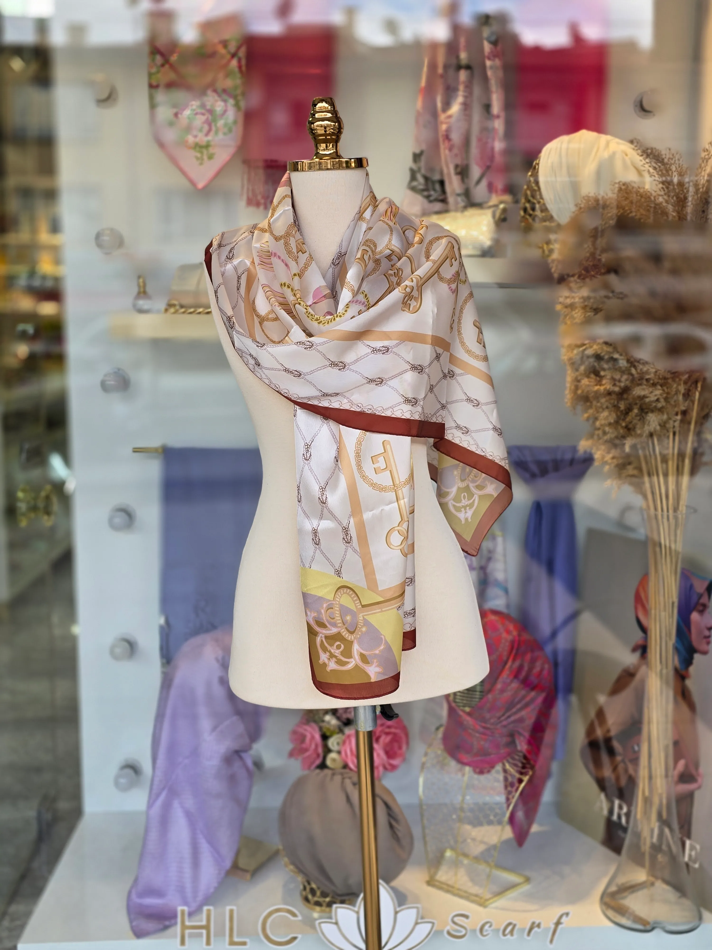 İTHAL MARKA İPEK VUAL ŞAL