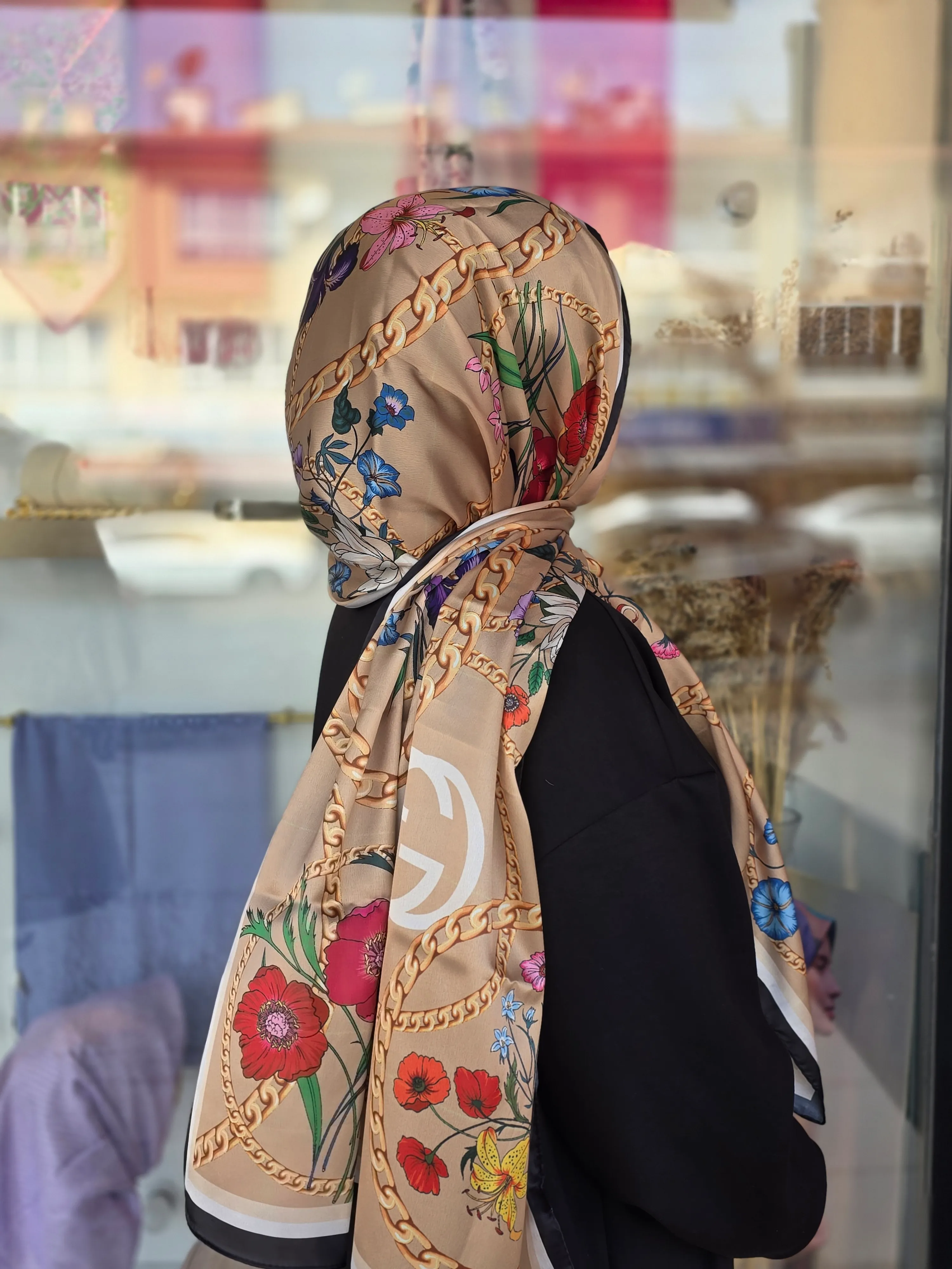 İTHAL MARKA İPEK VUAL ŞAL