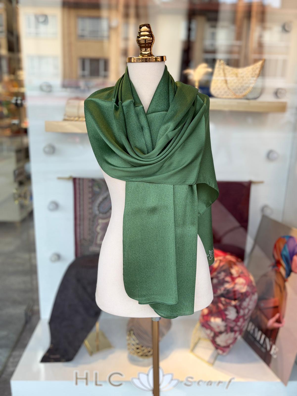 Düz Premium Abiye Şal  - ÇAĞLA