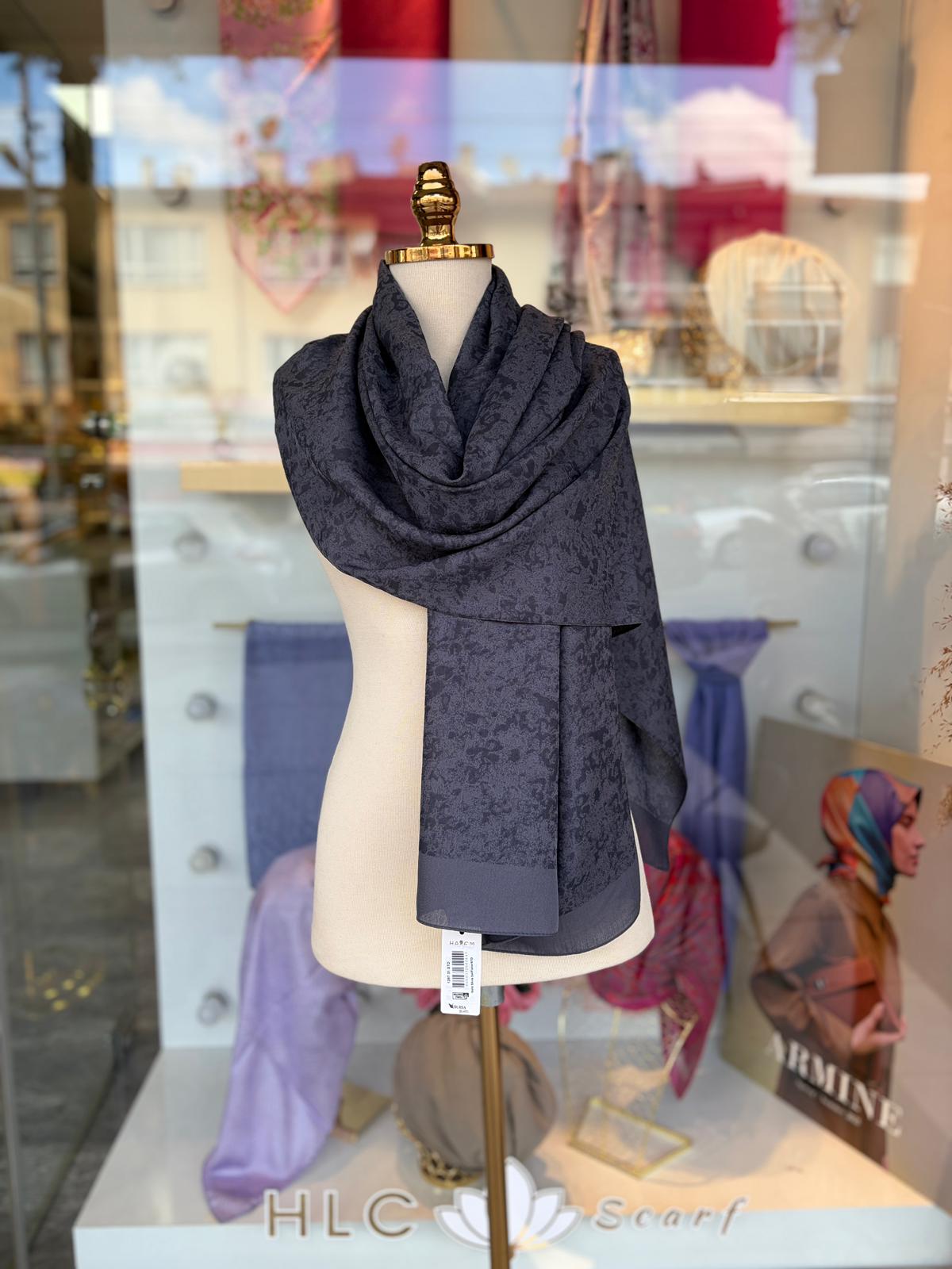 Gold Silvia Pamuk Şal - ANTRASİT