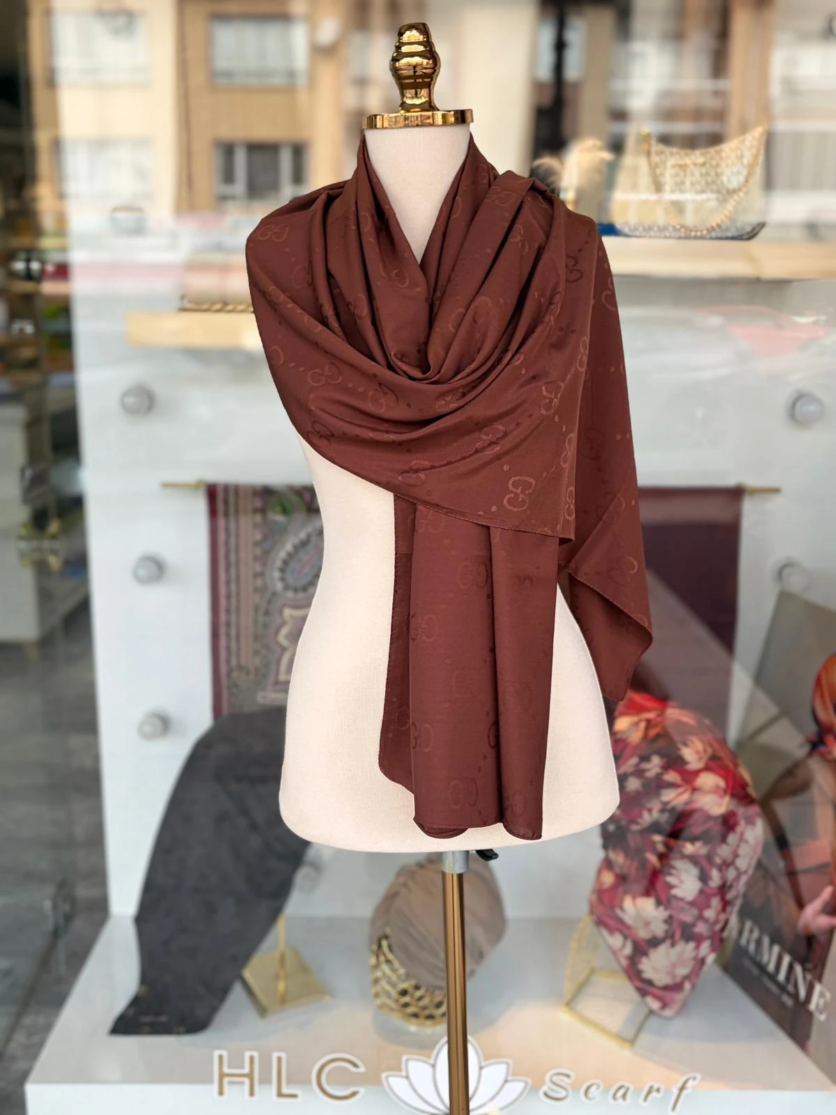 Pamuk Koton Şal - ÇİKOLATA