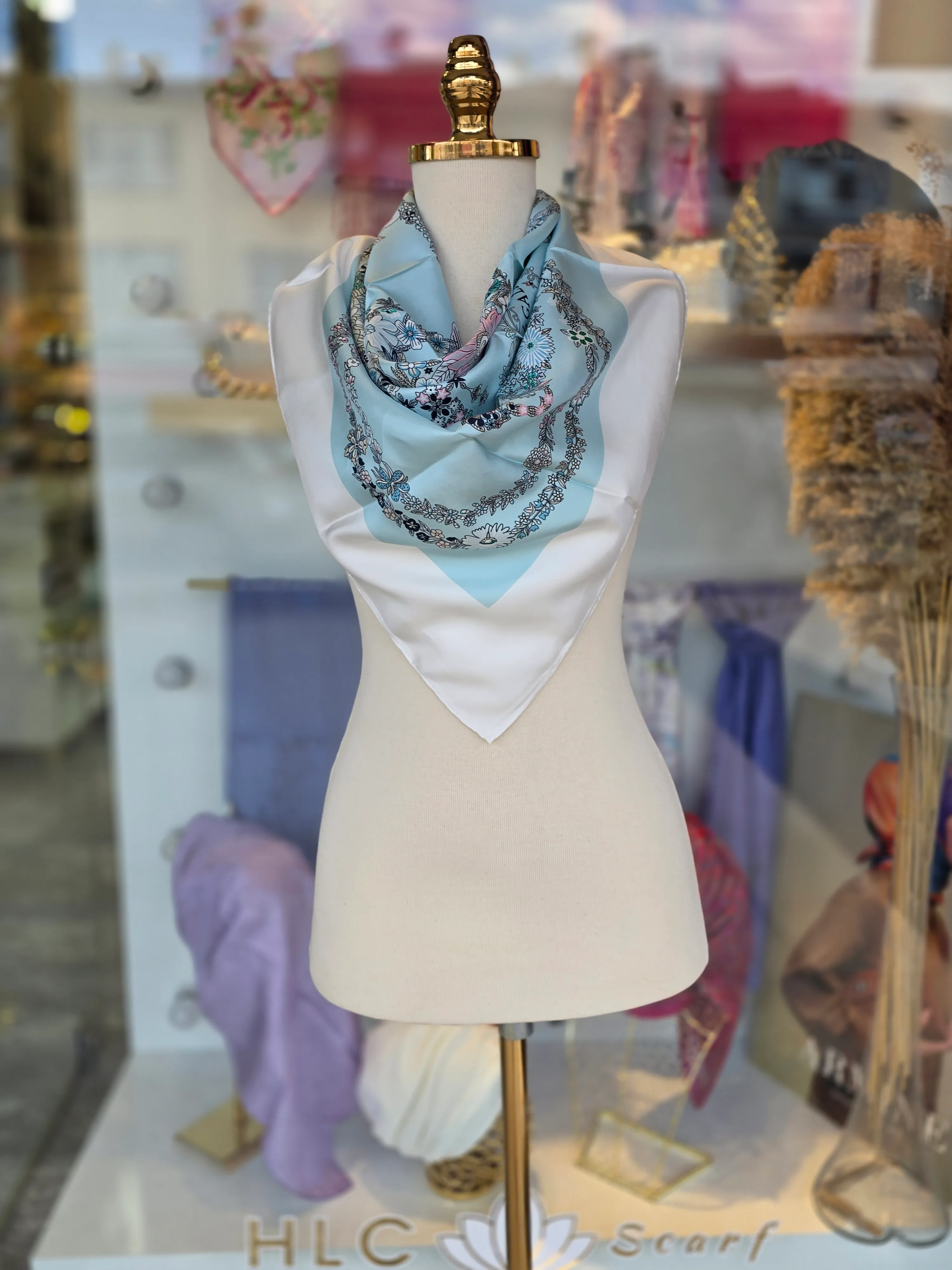 İTHAL %100 TWİLL İPEK 18 MOMME EŞARP