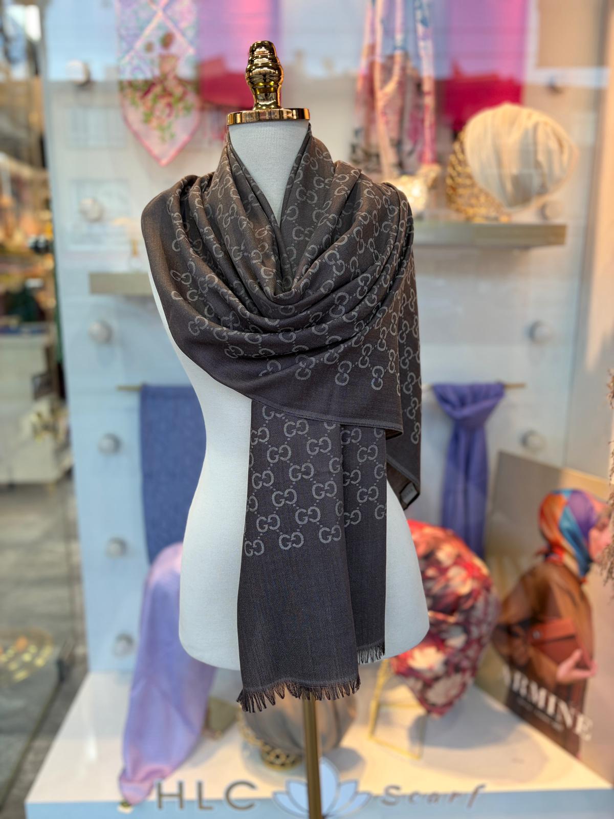 YÜN PAMUK ŞAL - KAHVERENGİ