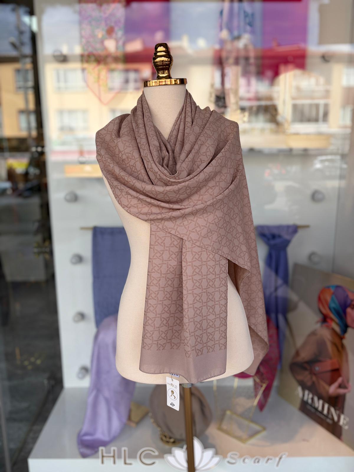 Valery Pamuk Polyester Şal - KUM BEJİ