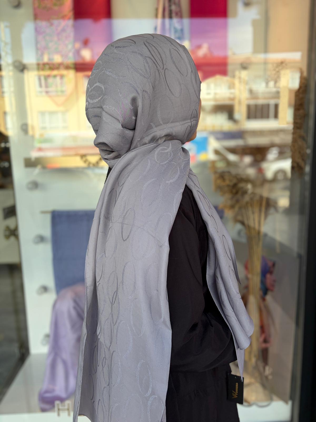 Paris Collection Geometrik Desen Pamuk Lyocell Şal