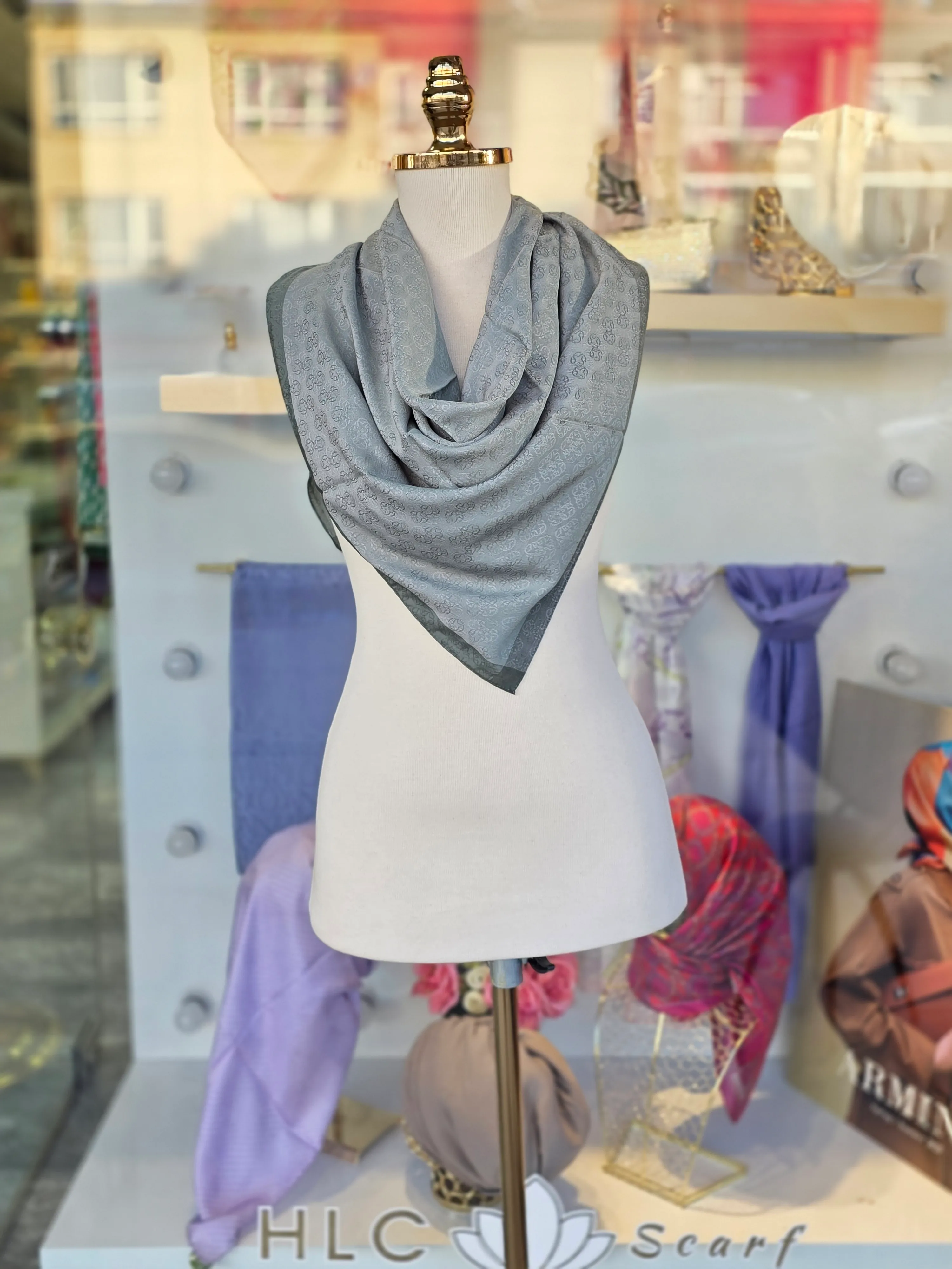 MONOGRAM JAKAR EŞARP - MİNT