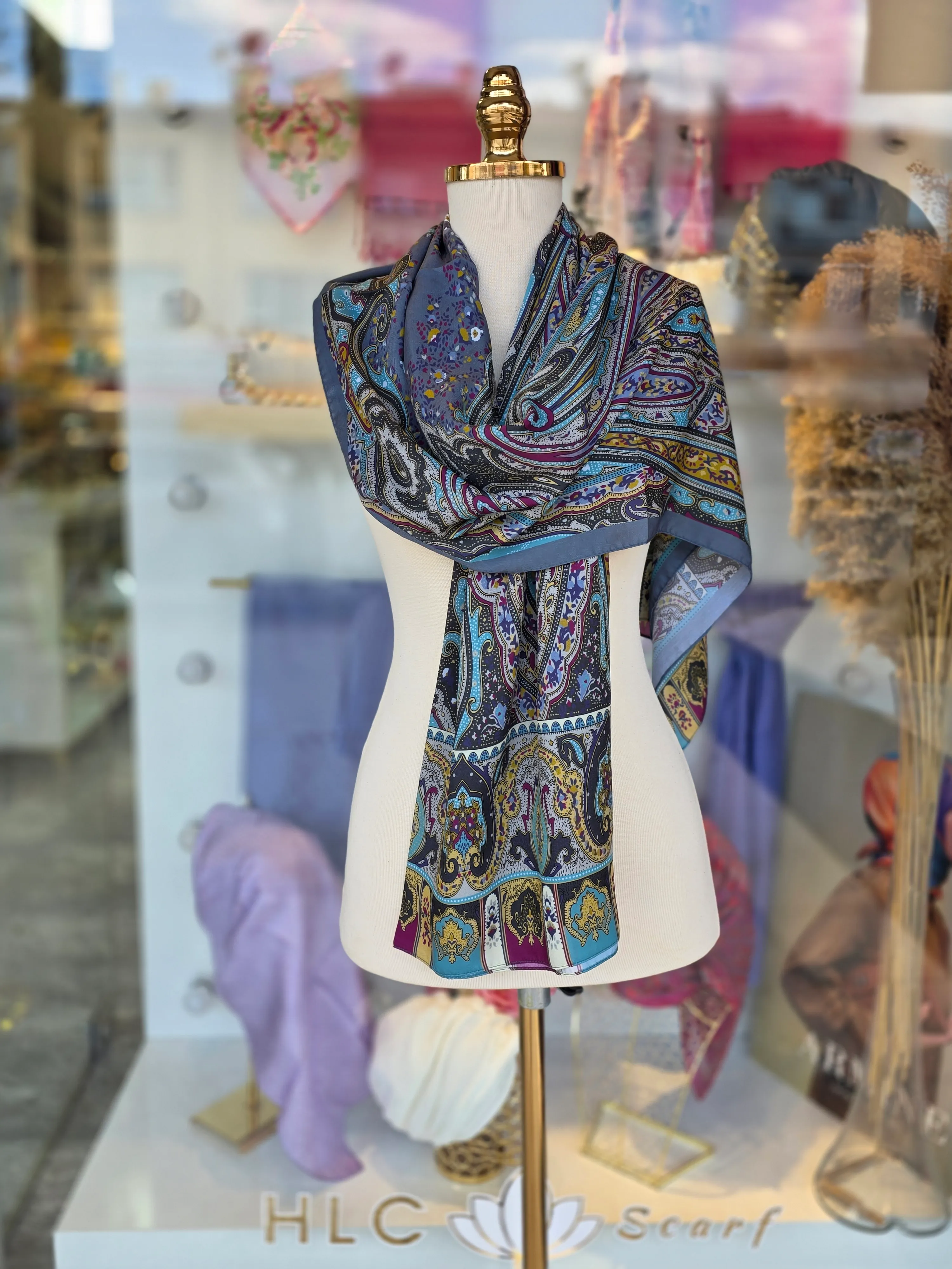 ETRO PREMİUM İPEK ŞAL - LİLA