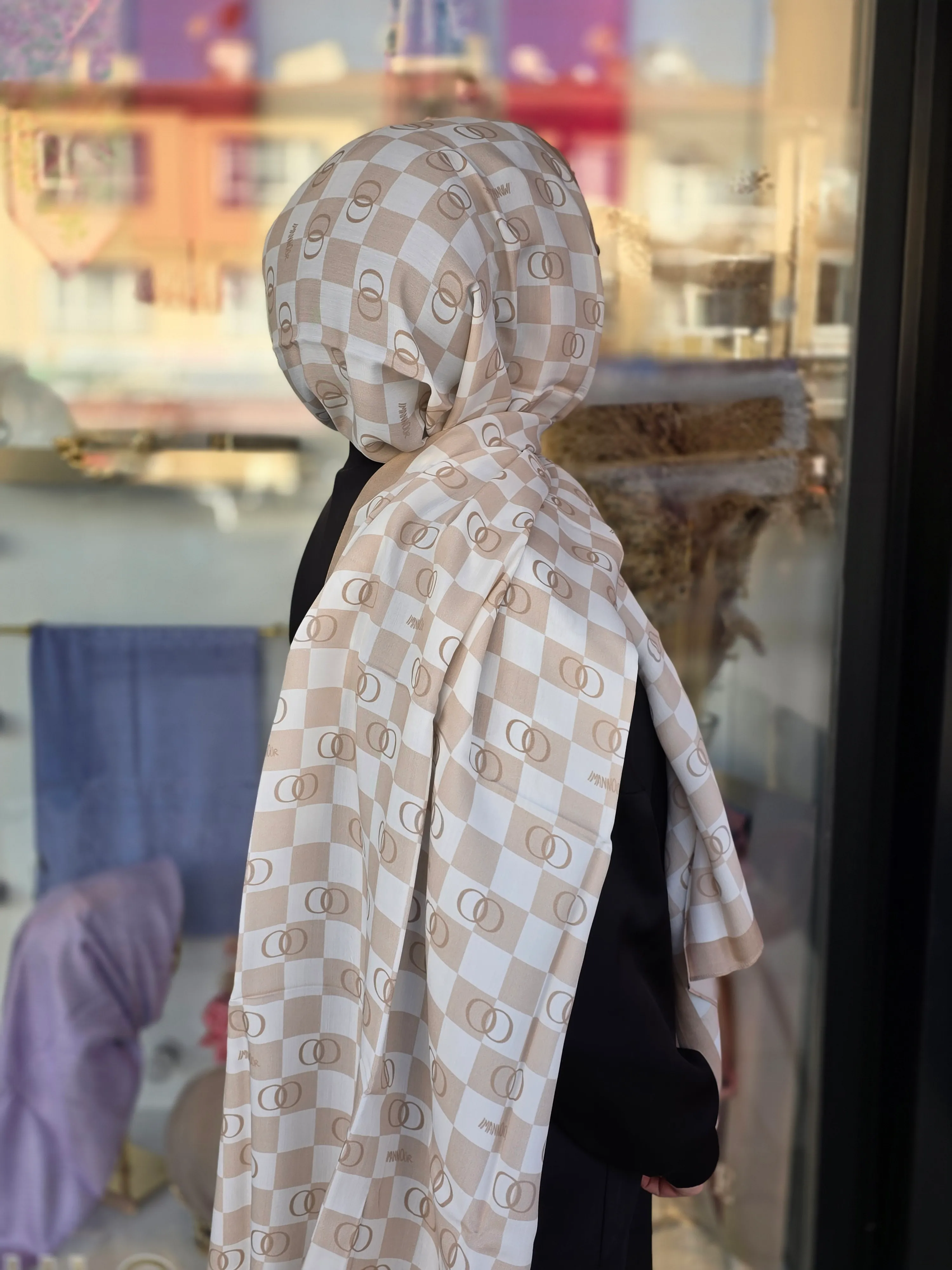 DAMA LOGO FLOŞ VİSKON ŞAL