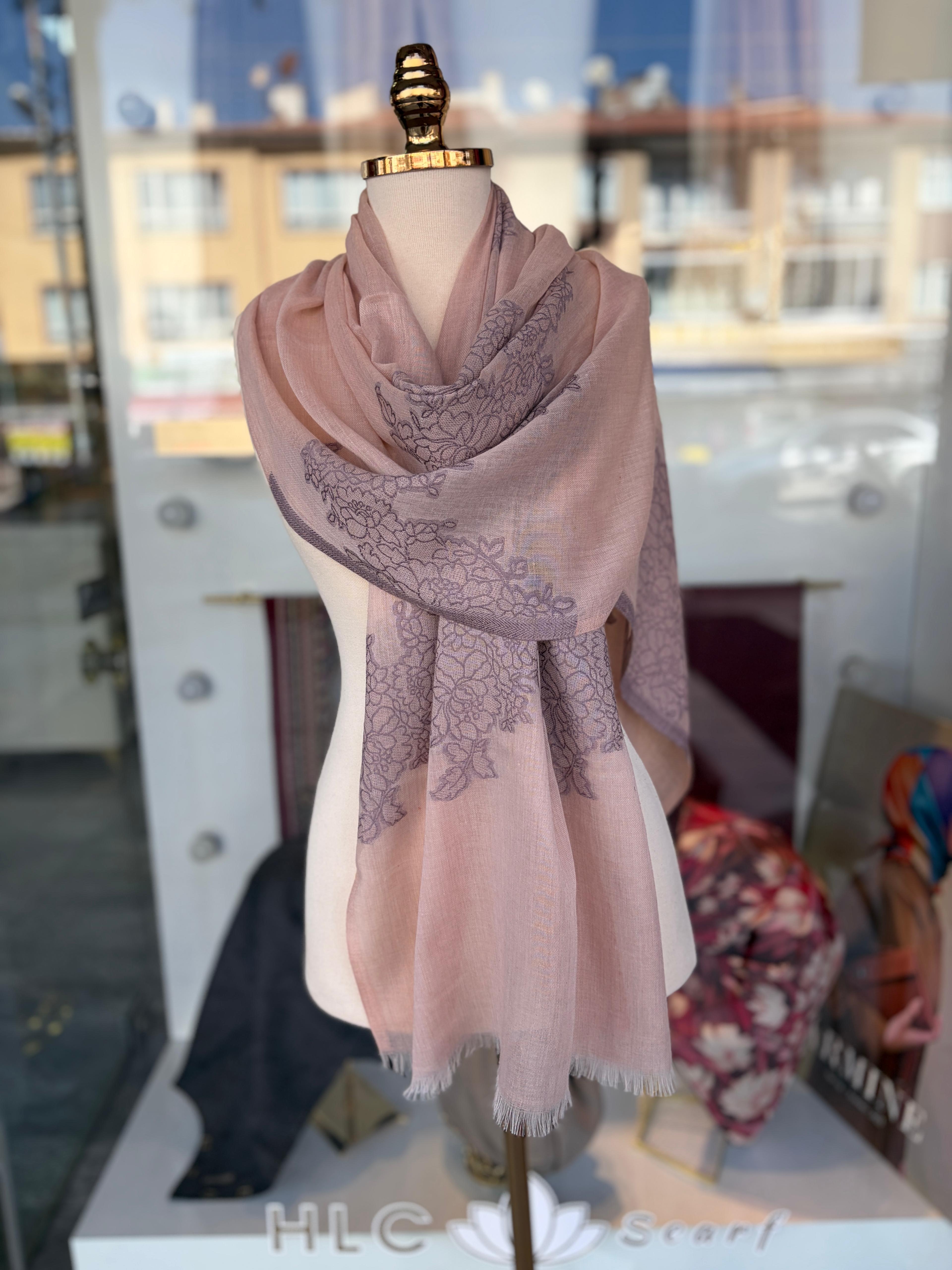 YARGICI YÜN İPEK ŞAL - DESEN 9