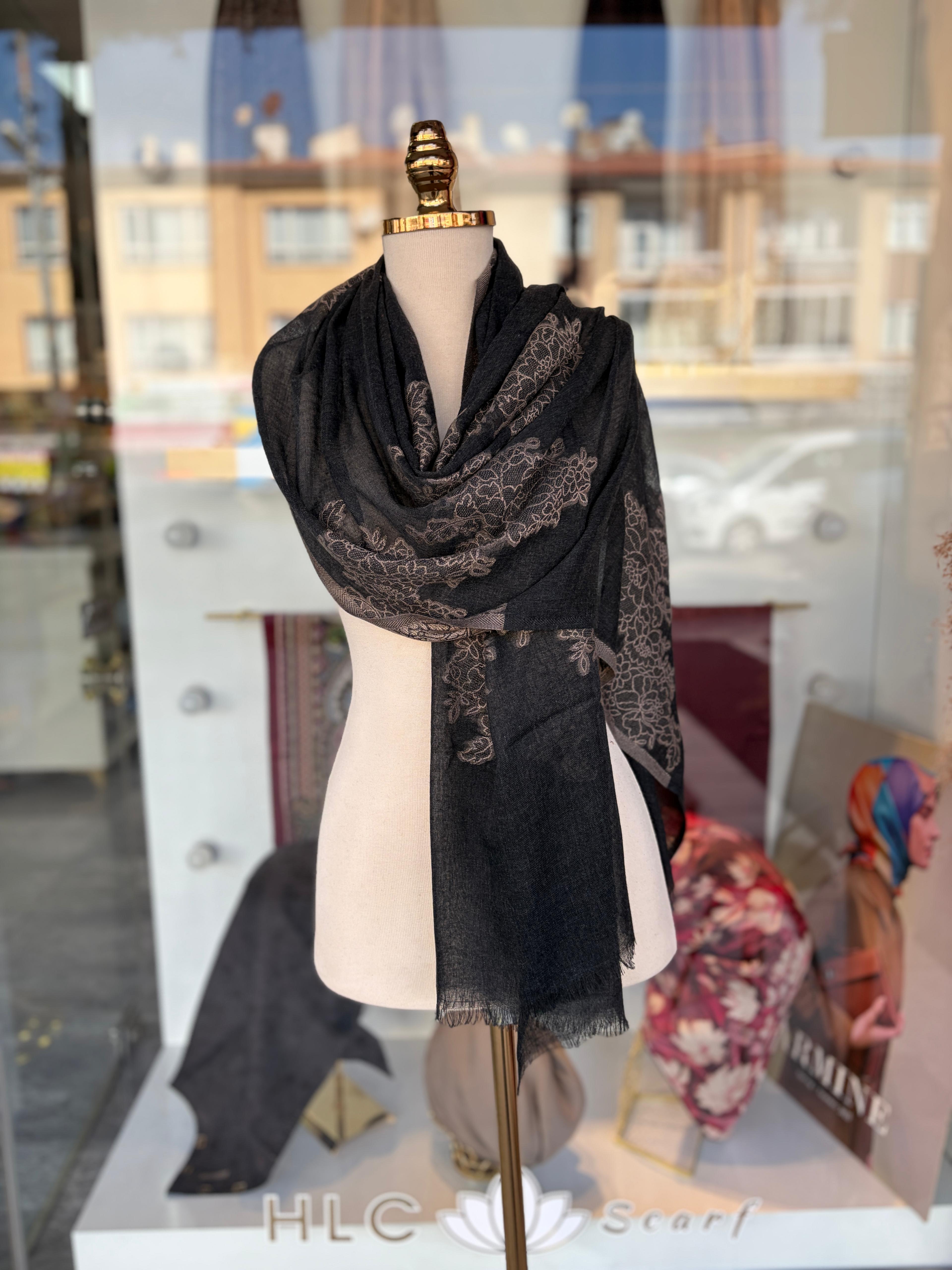 YARGICI YÜN İPEK ŞAL - DESEN 10