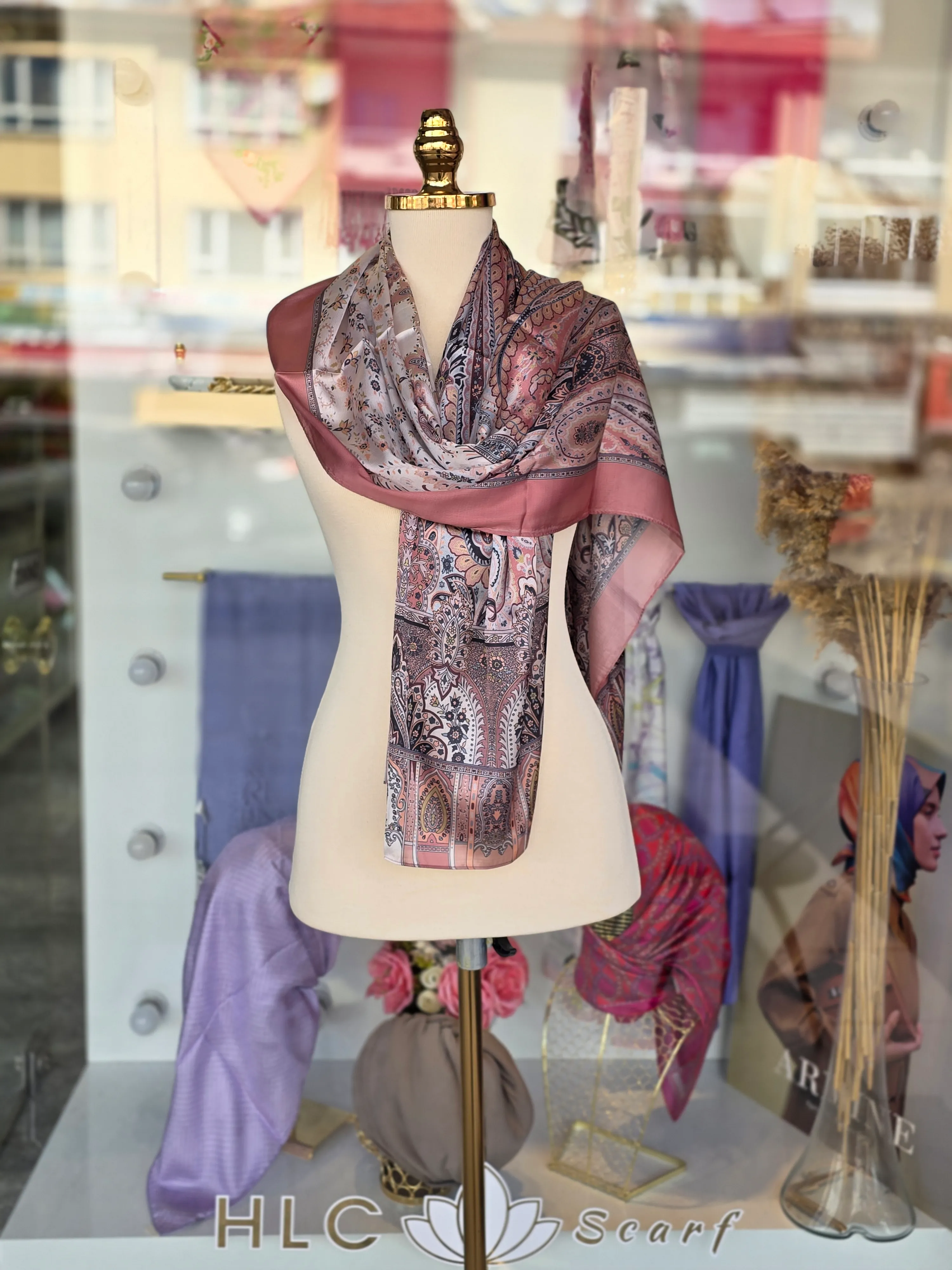 ETNİK DESEN İTHAL MARKA İPEK VUAL ŞAL