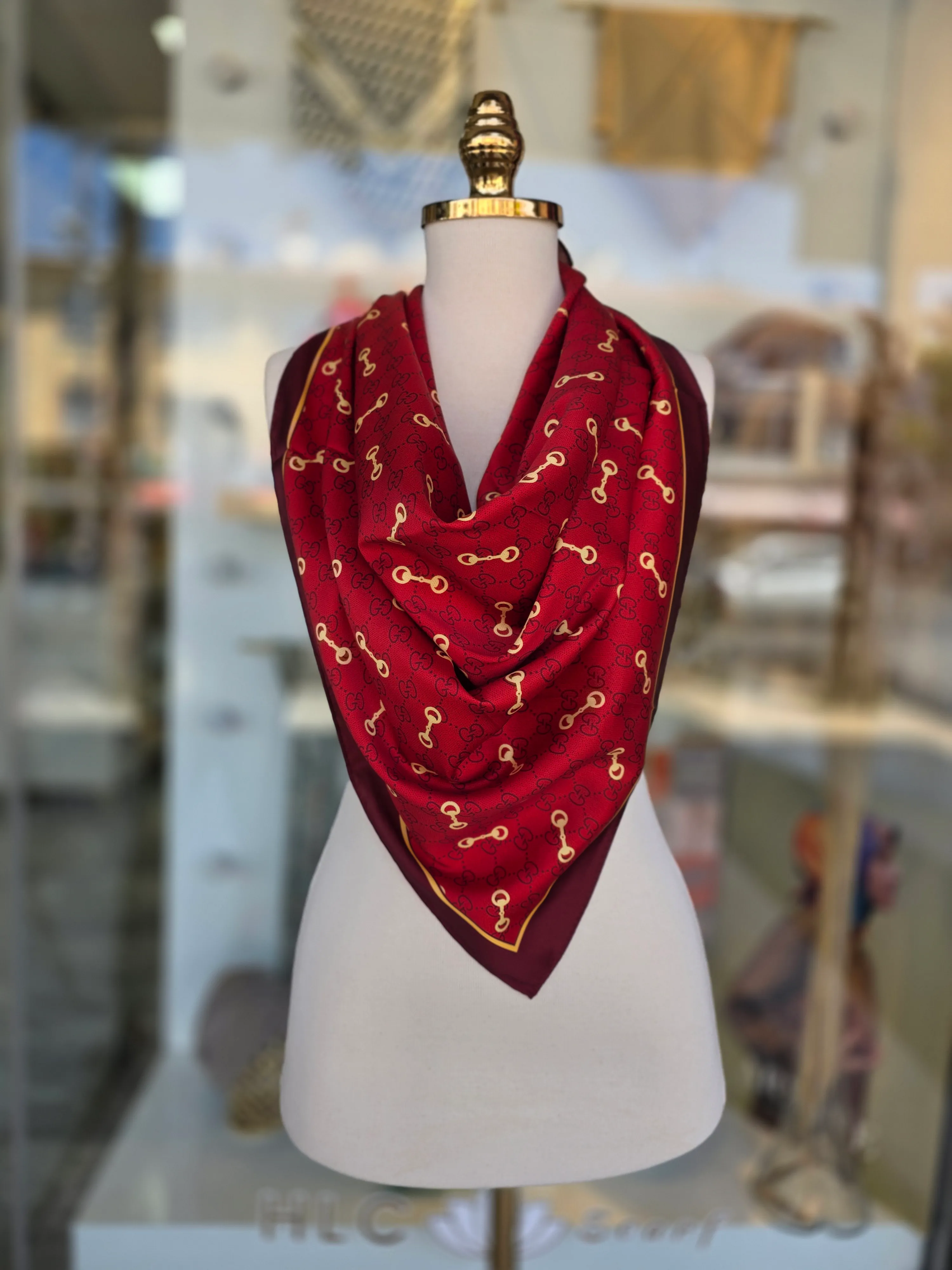 İTHAL TWİLL EŞARP - KIRMIZI