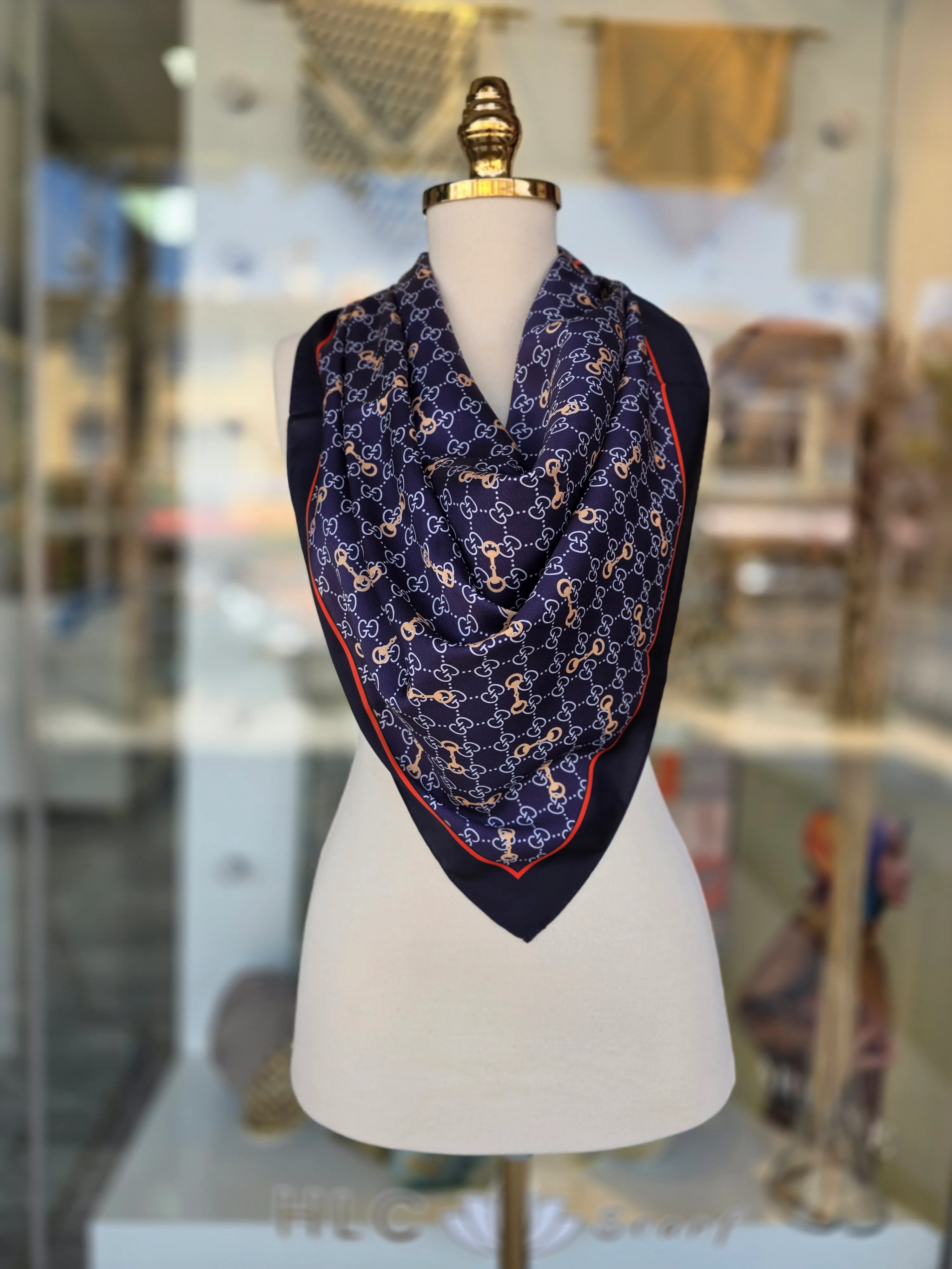 İTHAL TWİLL EŞARP - LACİVERT