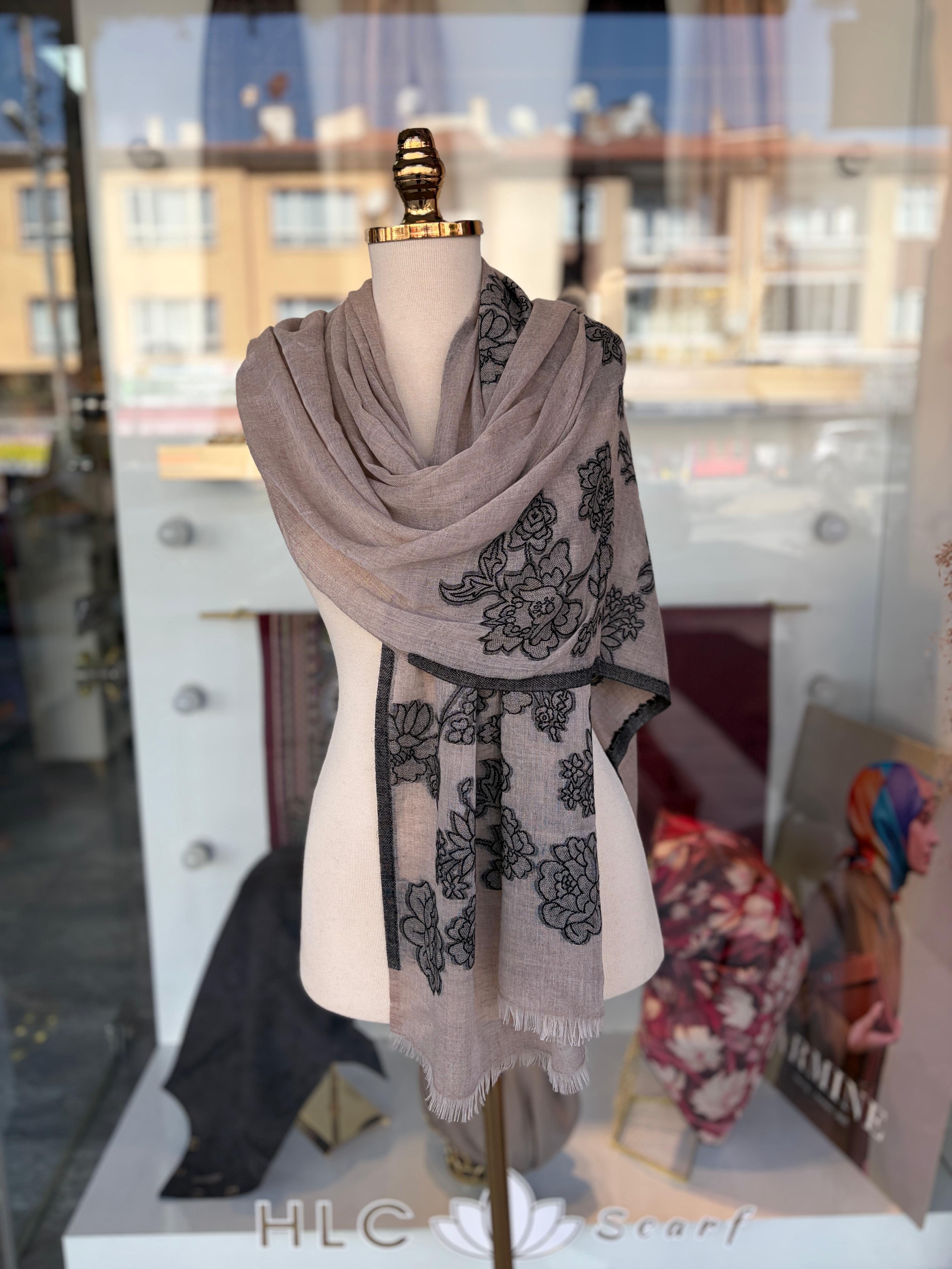 YARGICI YÜN İPEK ŞAL - DESEN 3