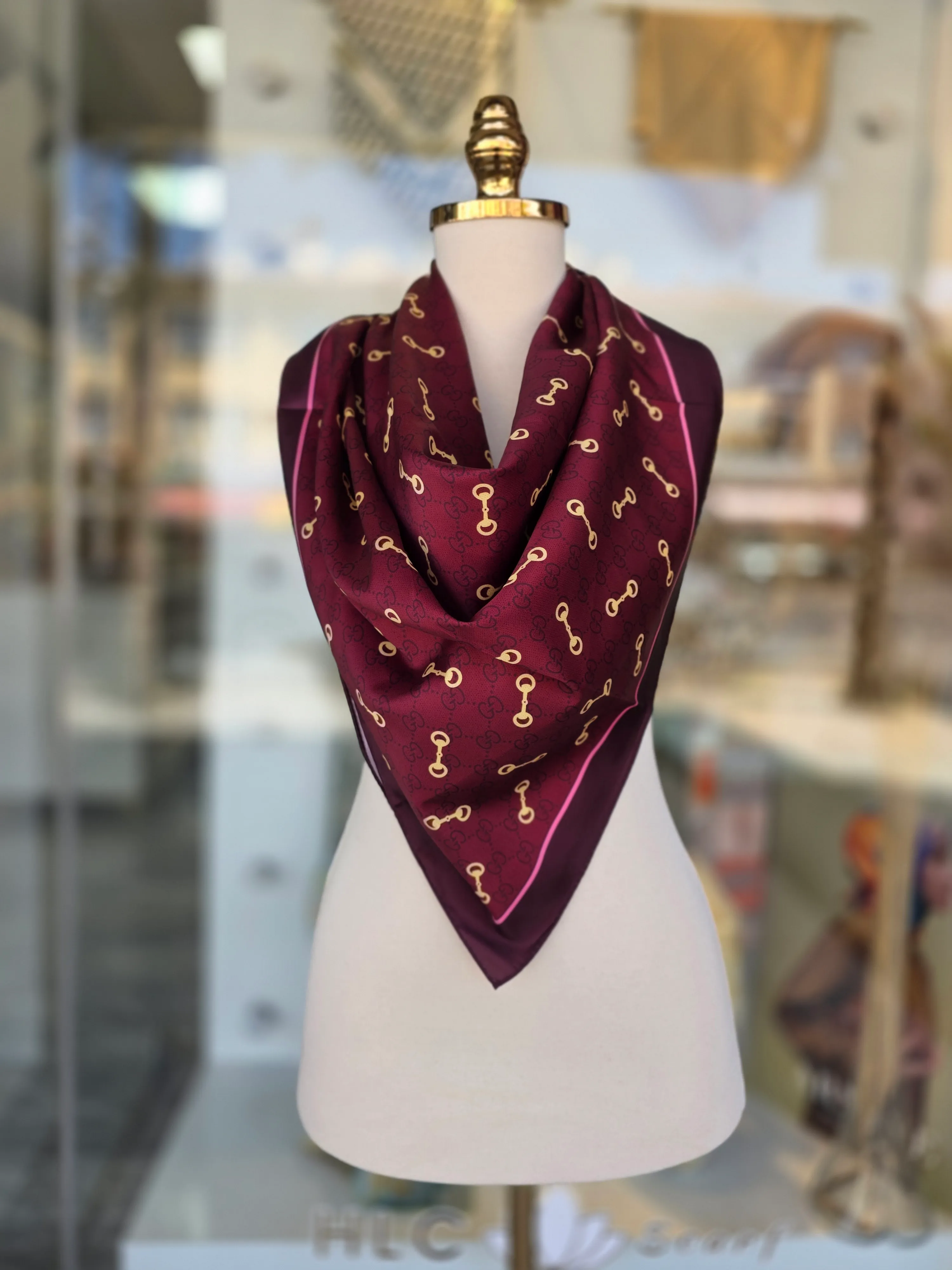 İTHAL TWİLL EŞARP - BORDO