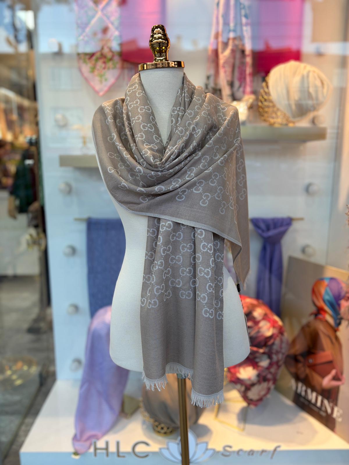 YÜN PAMUK ŞAL - KUM BEJİ