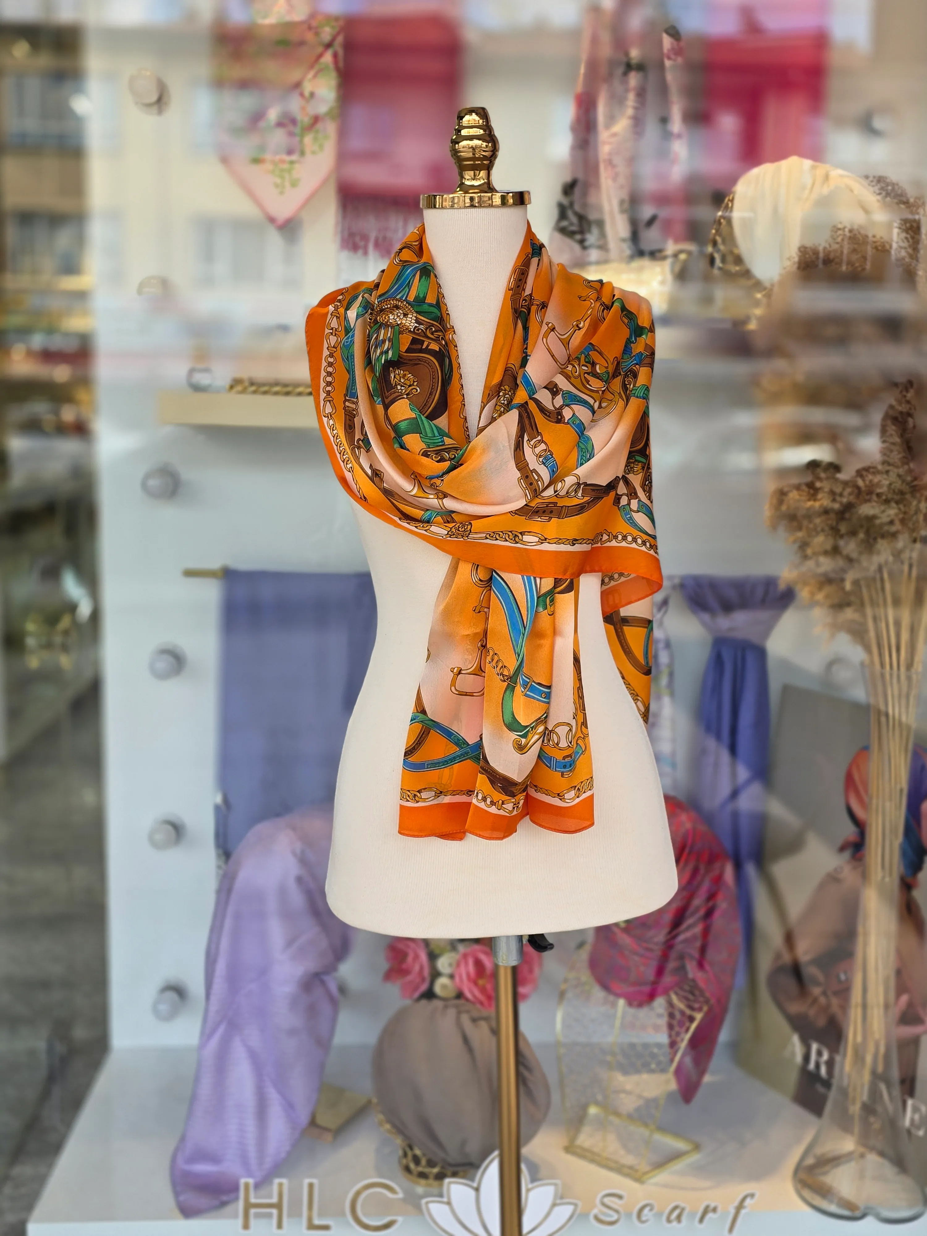 İTHAL MARKA İPEK VUAL ŞAL