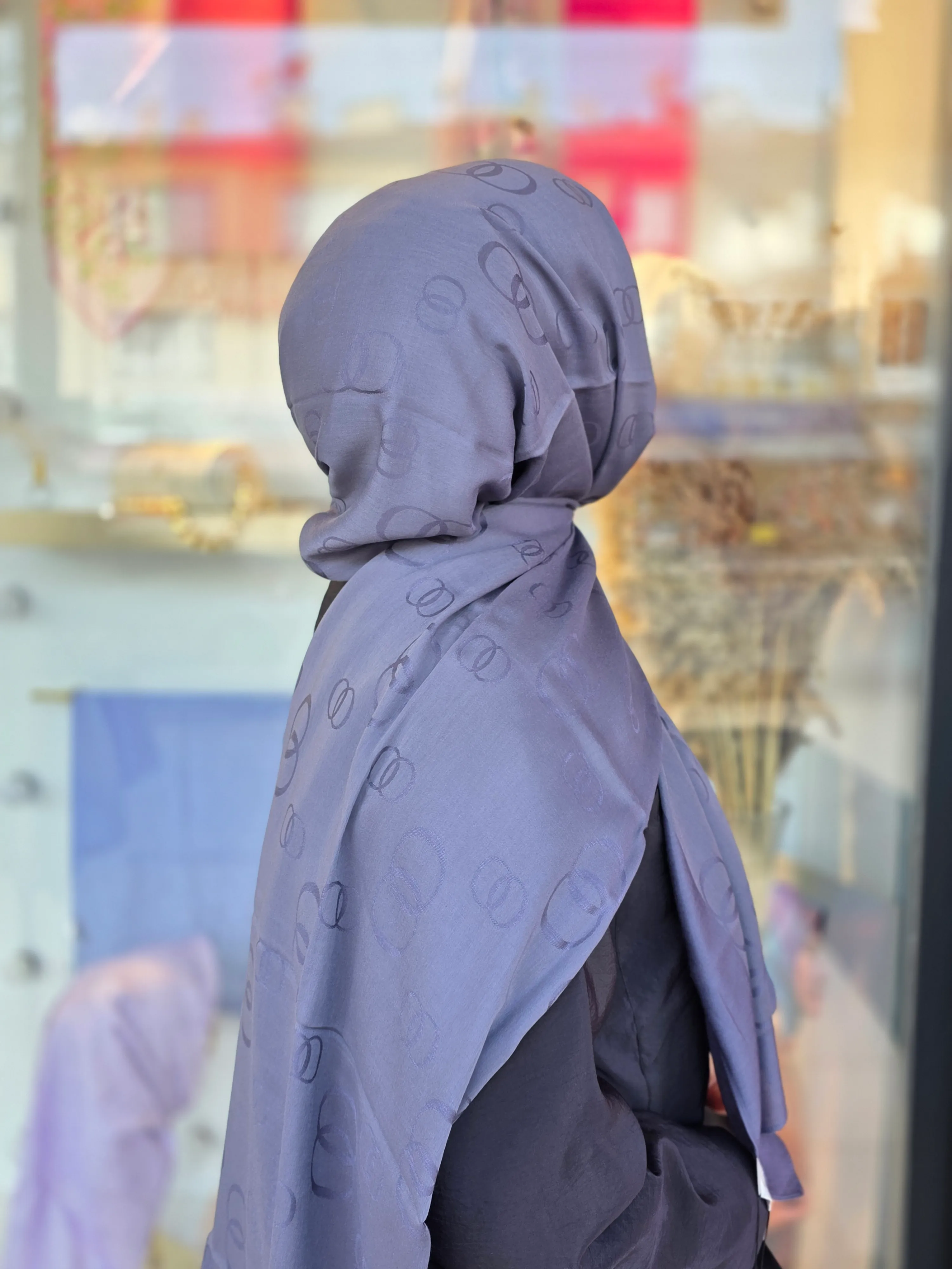 ZİNCİR KARE PAMUK İPEK ŞAL