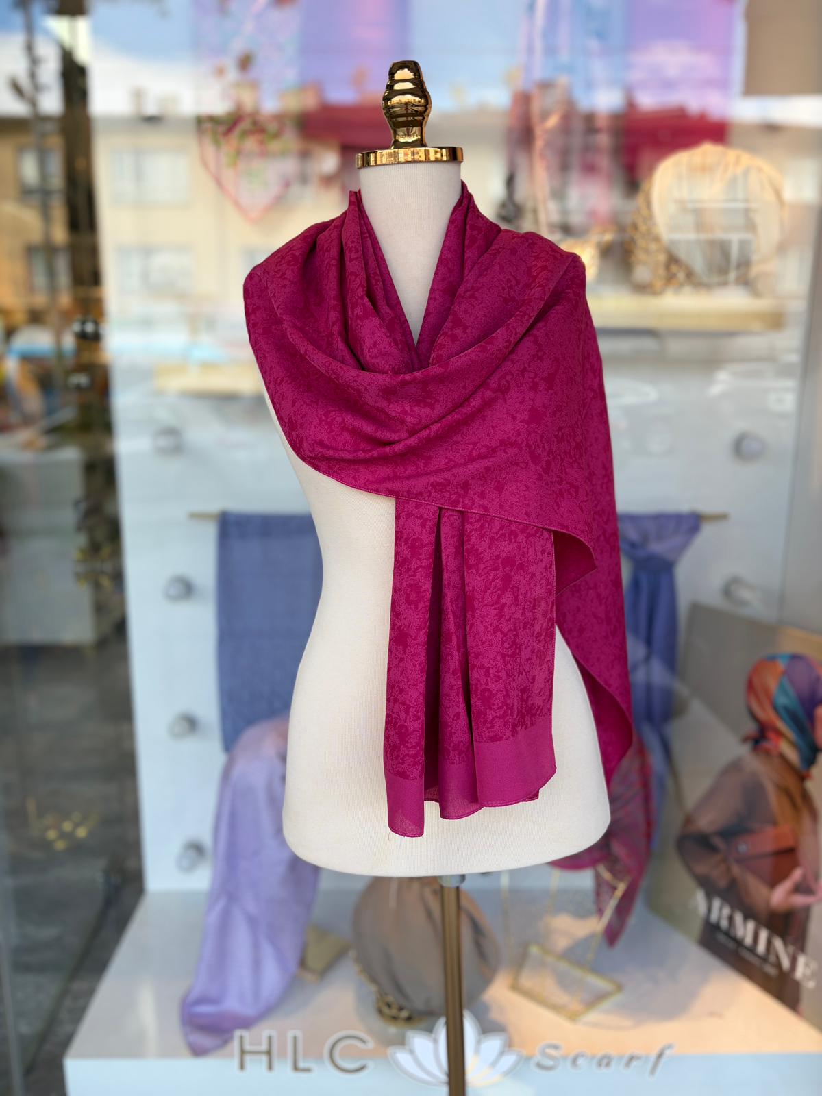 Gold Silvia Pamuk Şal - FUŞYA