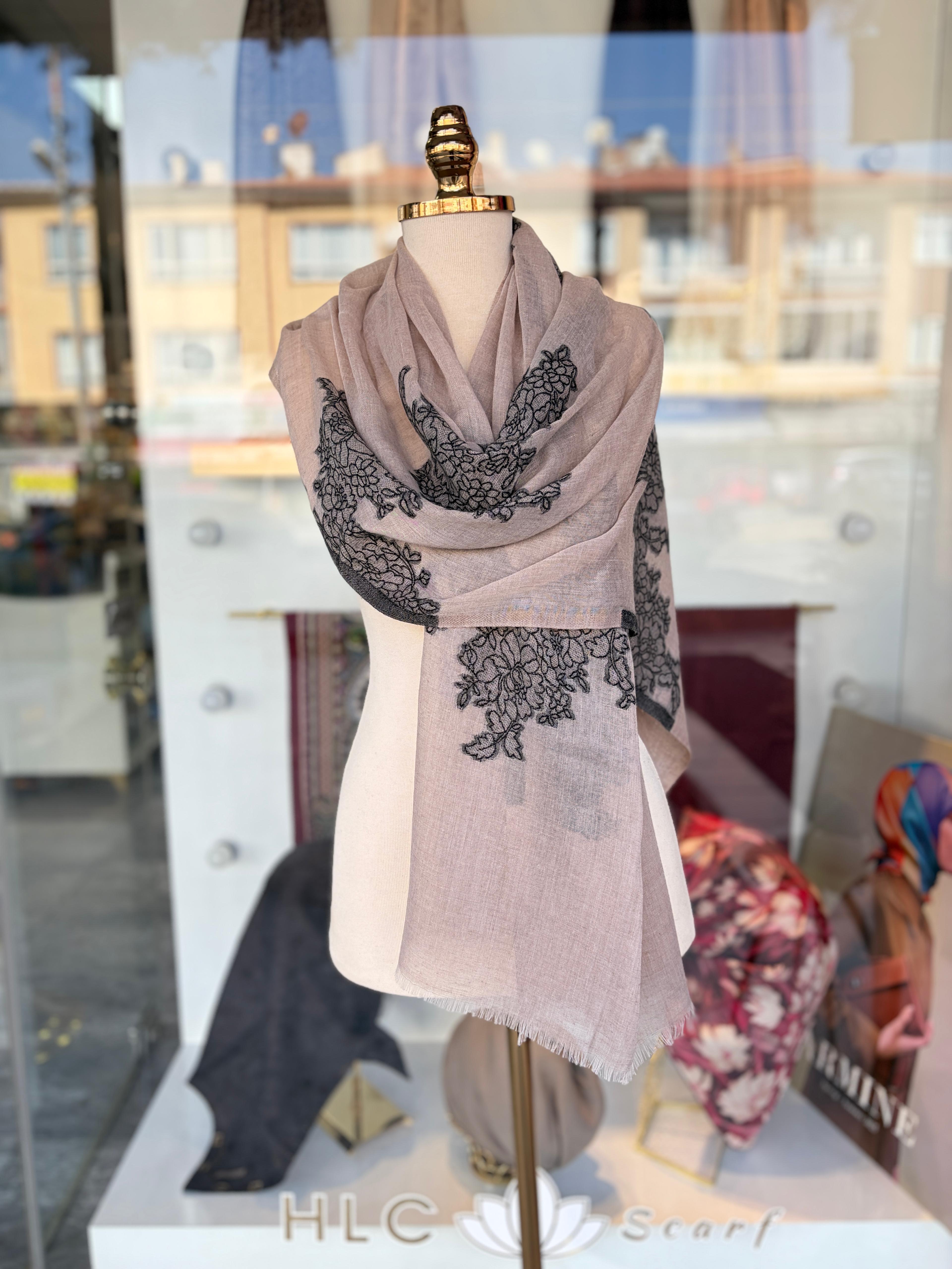 YARGICI YÜN İPEK ŞAL - DESEN 2