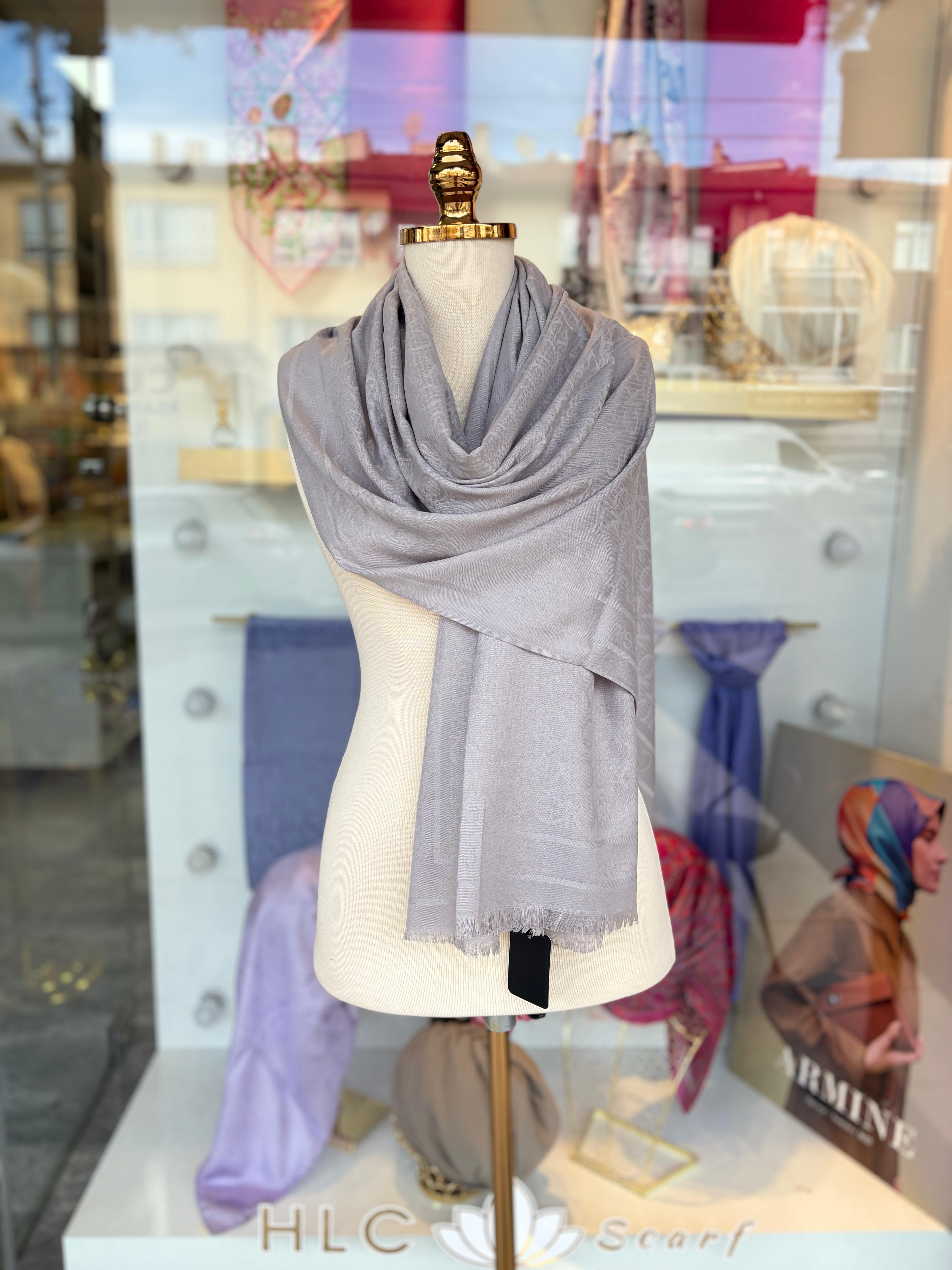 KAŞMİR İPEK ŞAL - GRİ