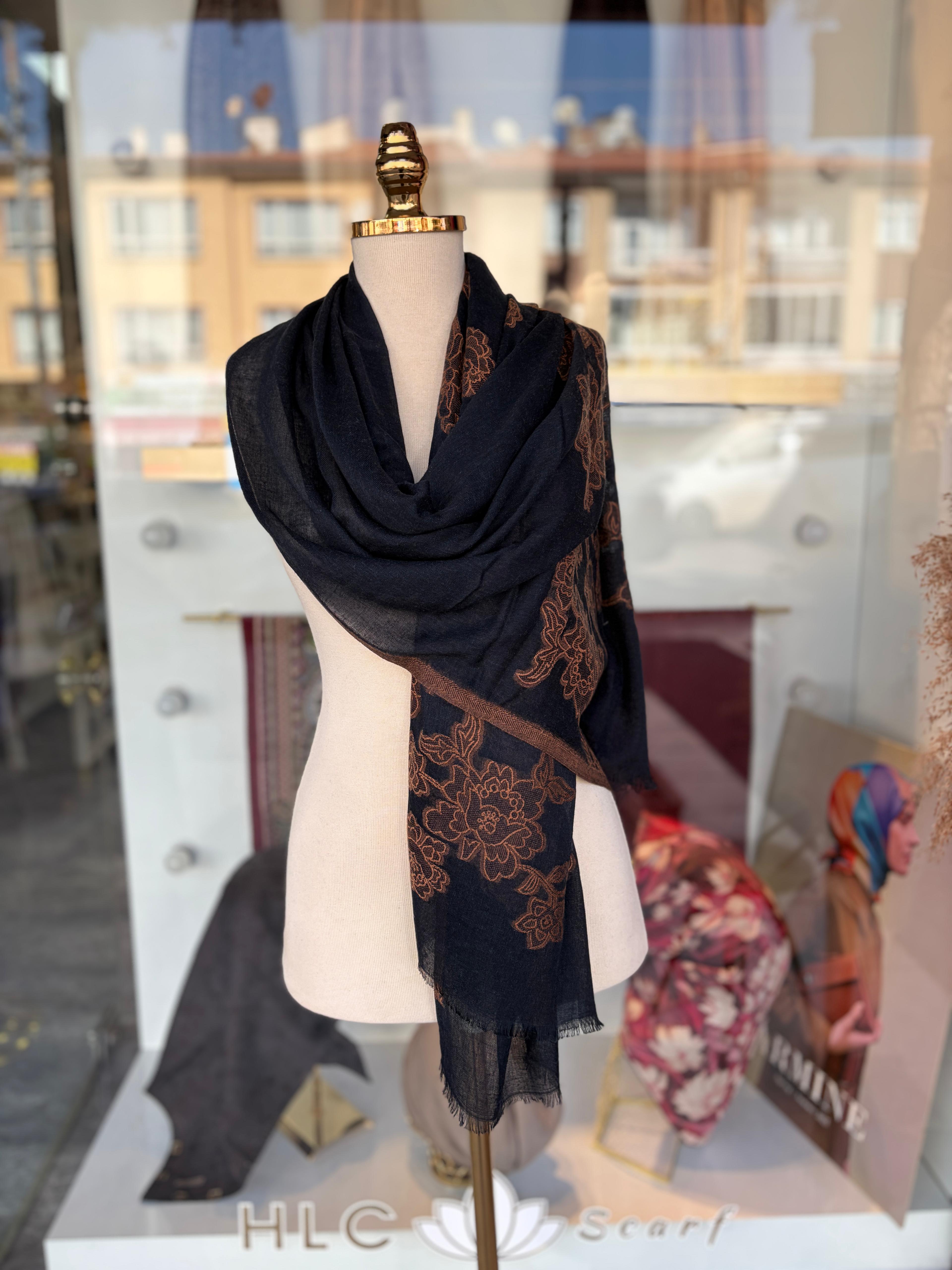 YARGICI YÜN İPEK ŞAL - DESEN 8