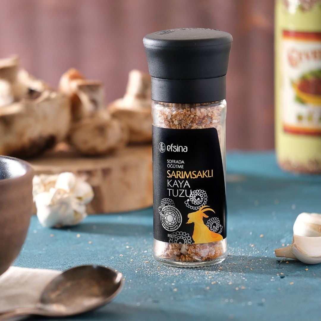 80 GR SOFRADA ÖĞÜTME SARIMSAKLI KAYA TUZU