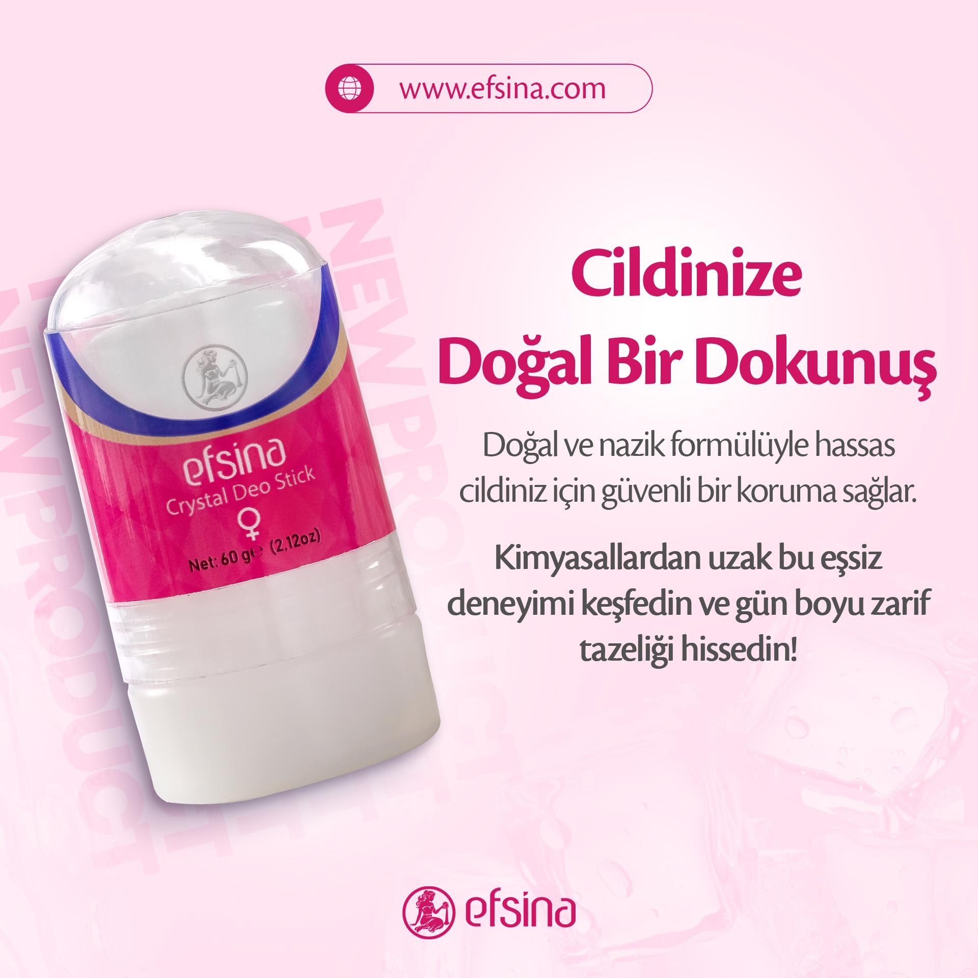 Efsina %100 Doğal RollOn Woman 60 g 