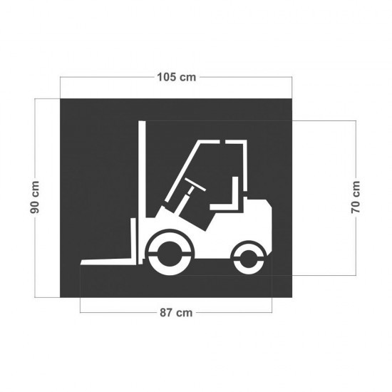 Forklift Boya Şablonu (105x90 cm)
