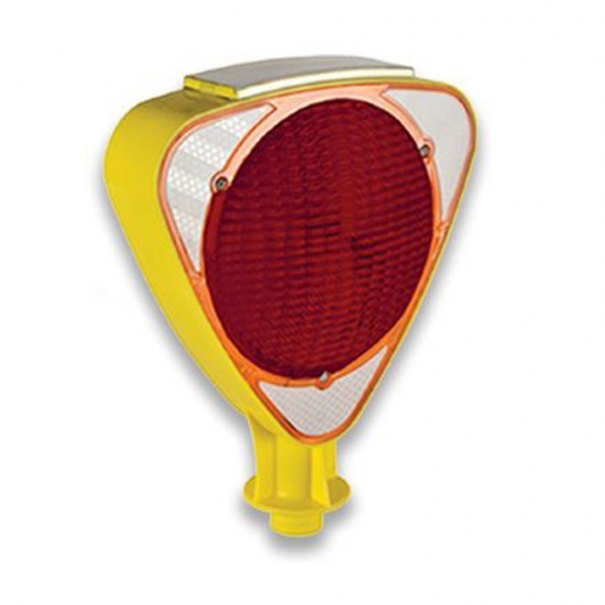 Solar Ledli Flaşör Lamba (Kırmızı)