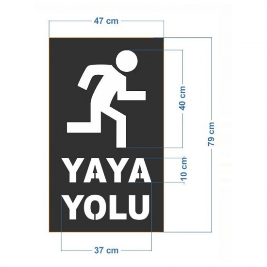 Yaya Yolu Boya Şablonu (47x79 cm)