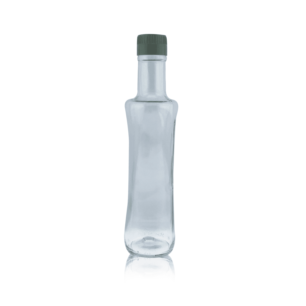 Zeytinyağı Şişesi - Şeffaf Dörtköşe - 250 ml