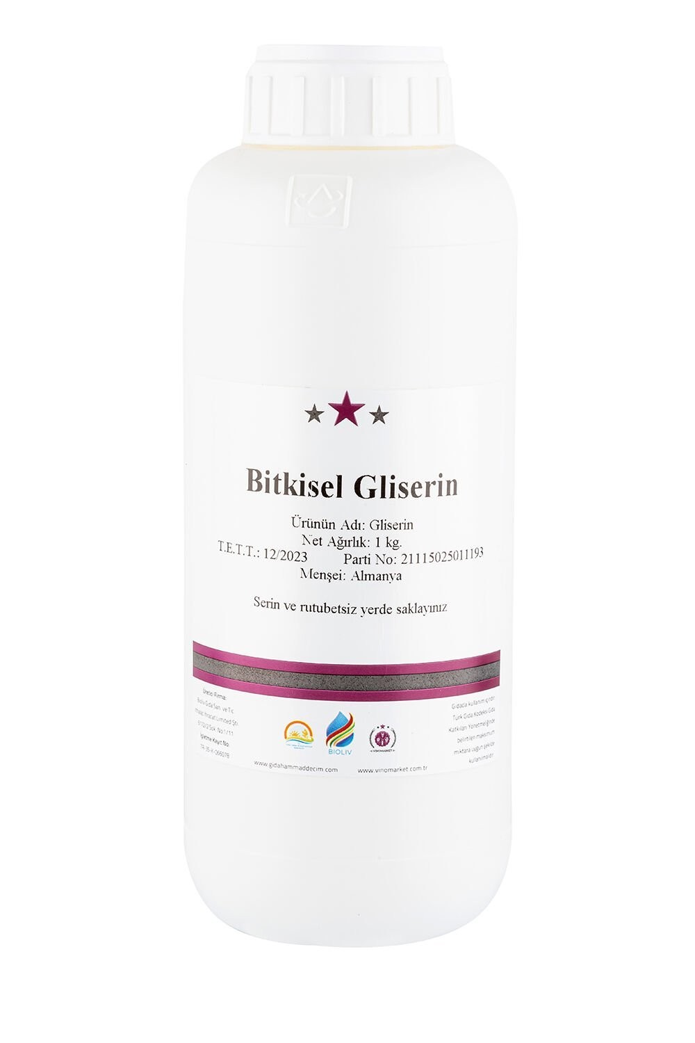 Bitkisel Gliserin - 1 kg.