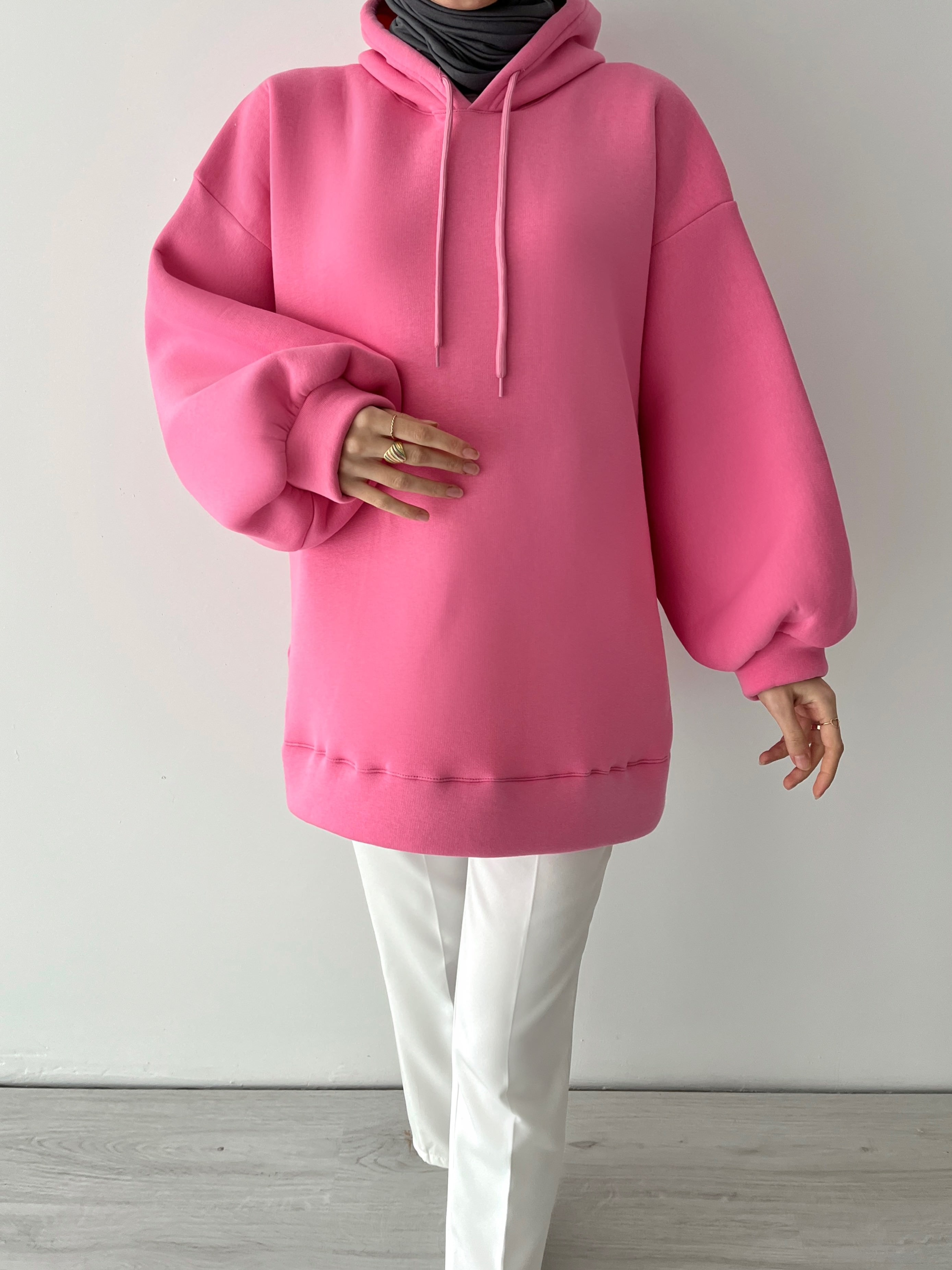 EMMA KAPÜŞONLU SWEATSHİRT - Pembe