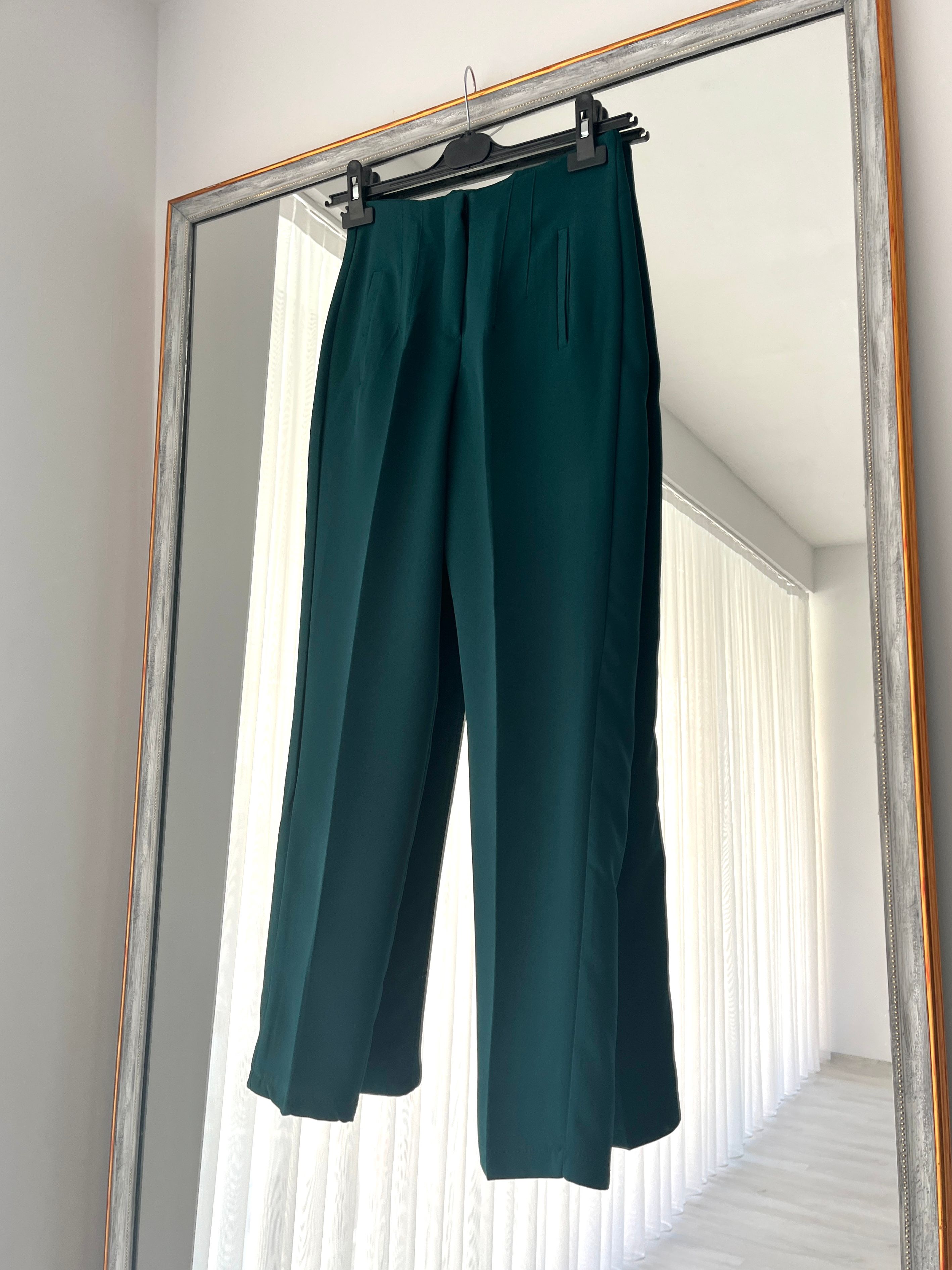 BİYELİ ZRA MODEL PANTOLON - Zümrüt
