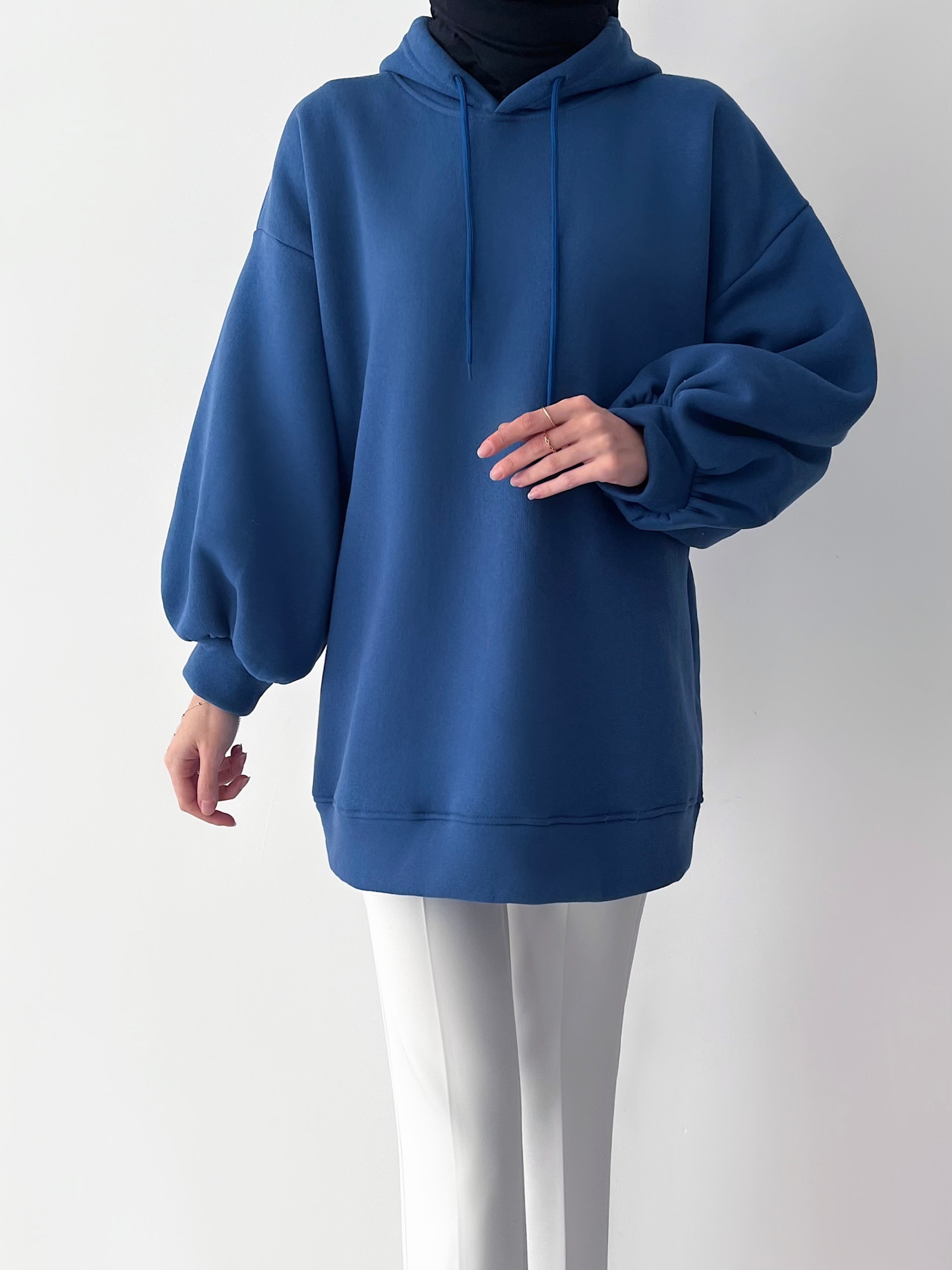 EMMA KAPÜŞONLU SWEATSHİRT - Saks