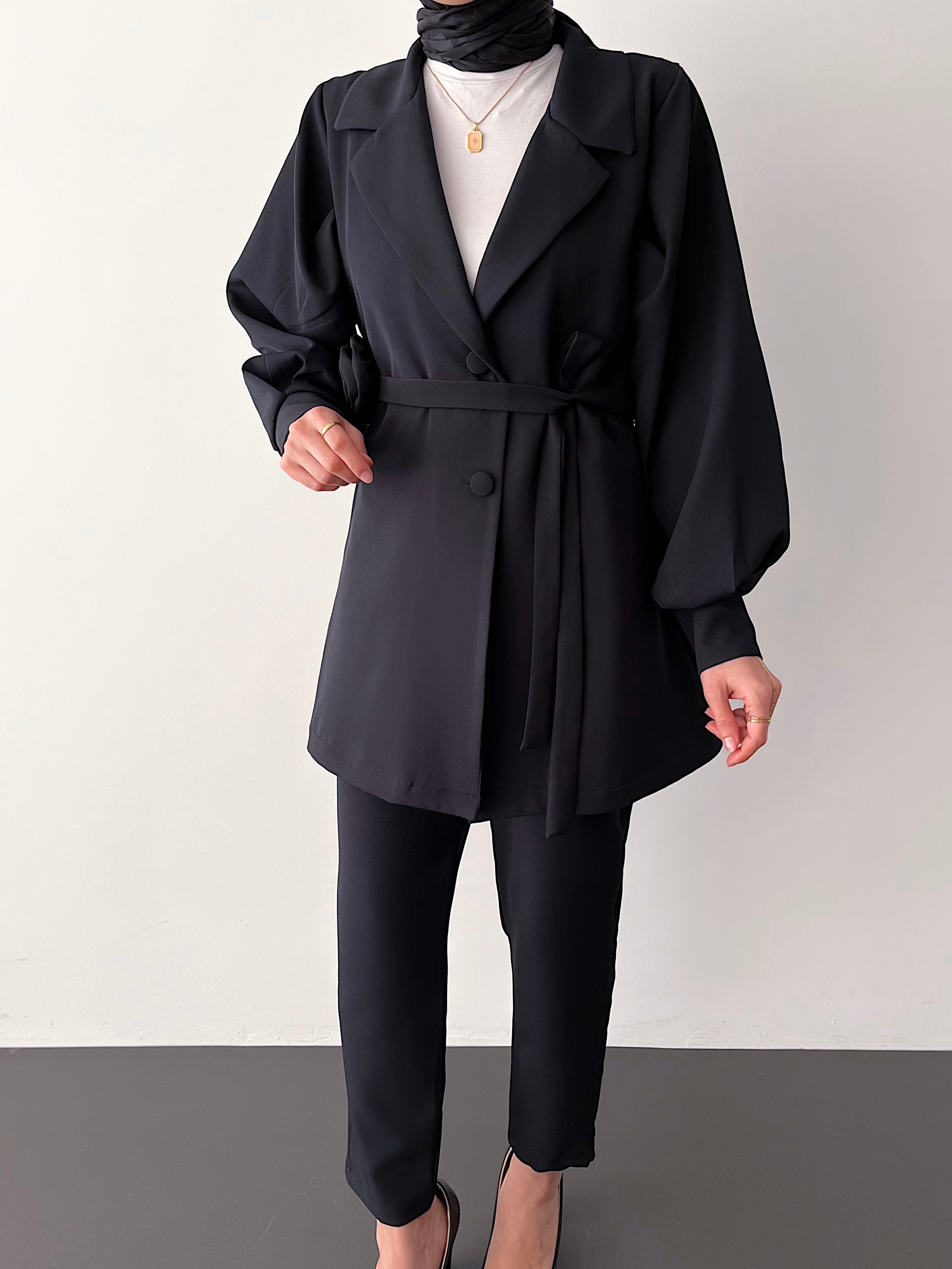 SENDA BLAZER TAKIM - Siyah