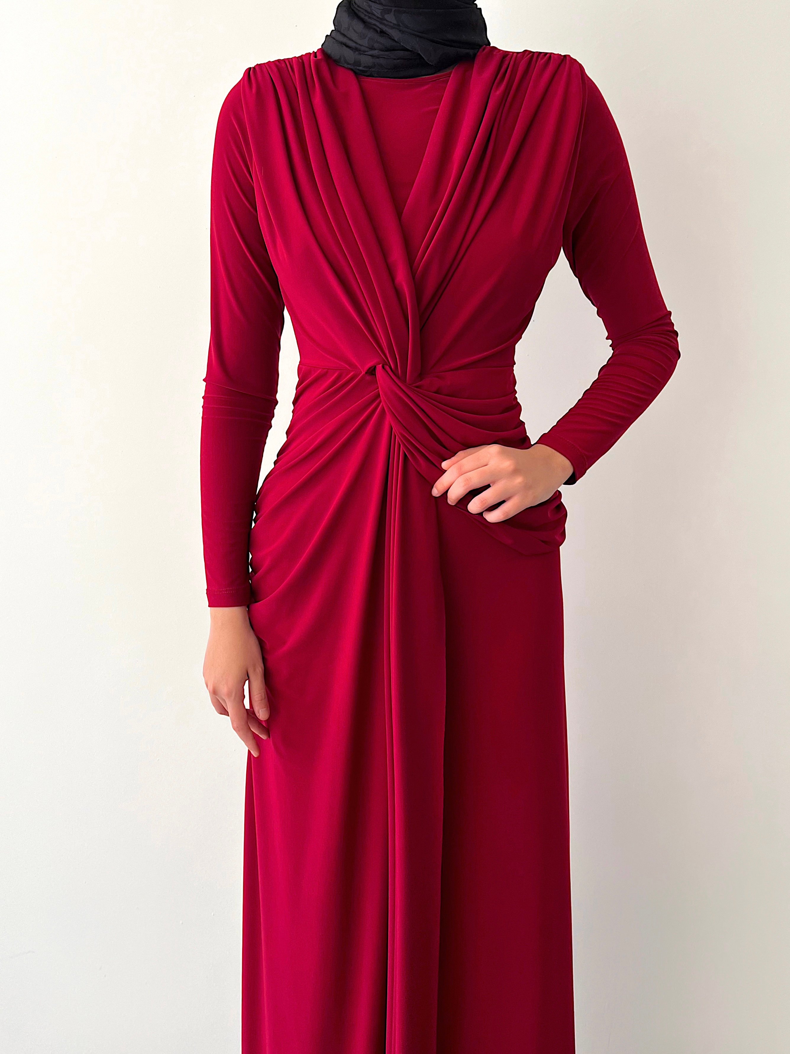 ELVİS ELBİSE - BORDO