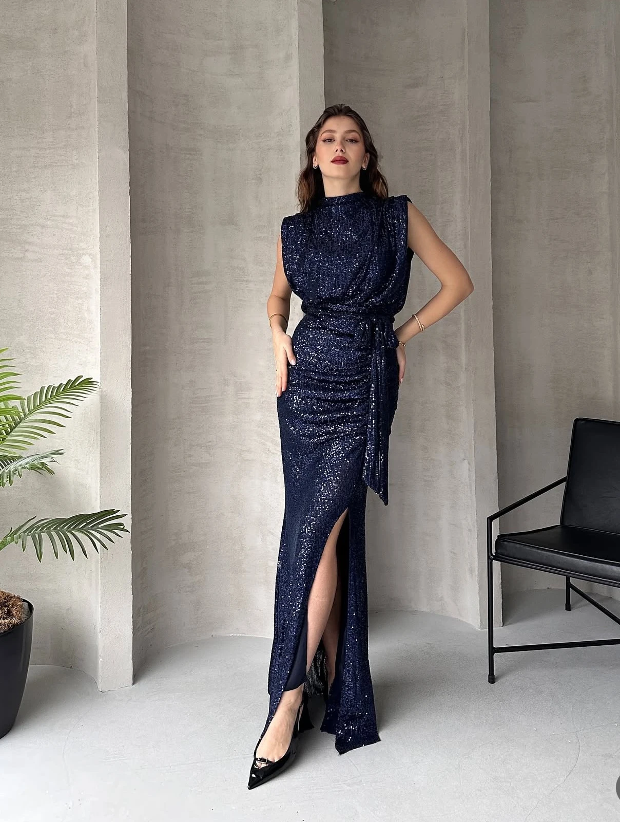 Parıltı Payet Elbise